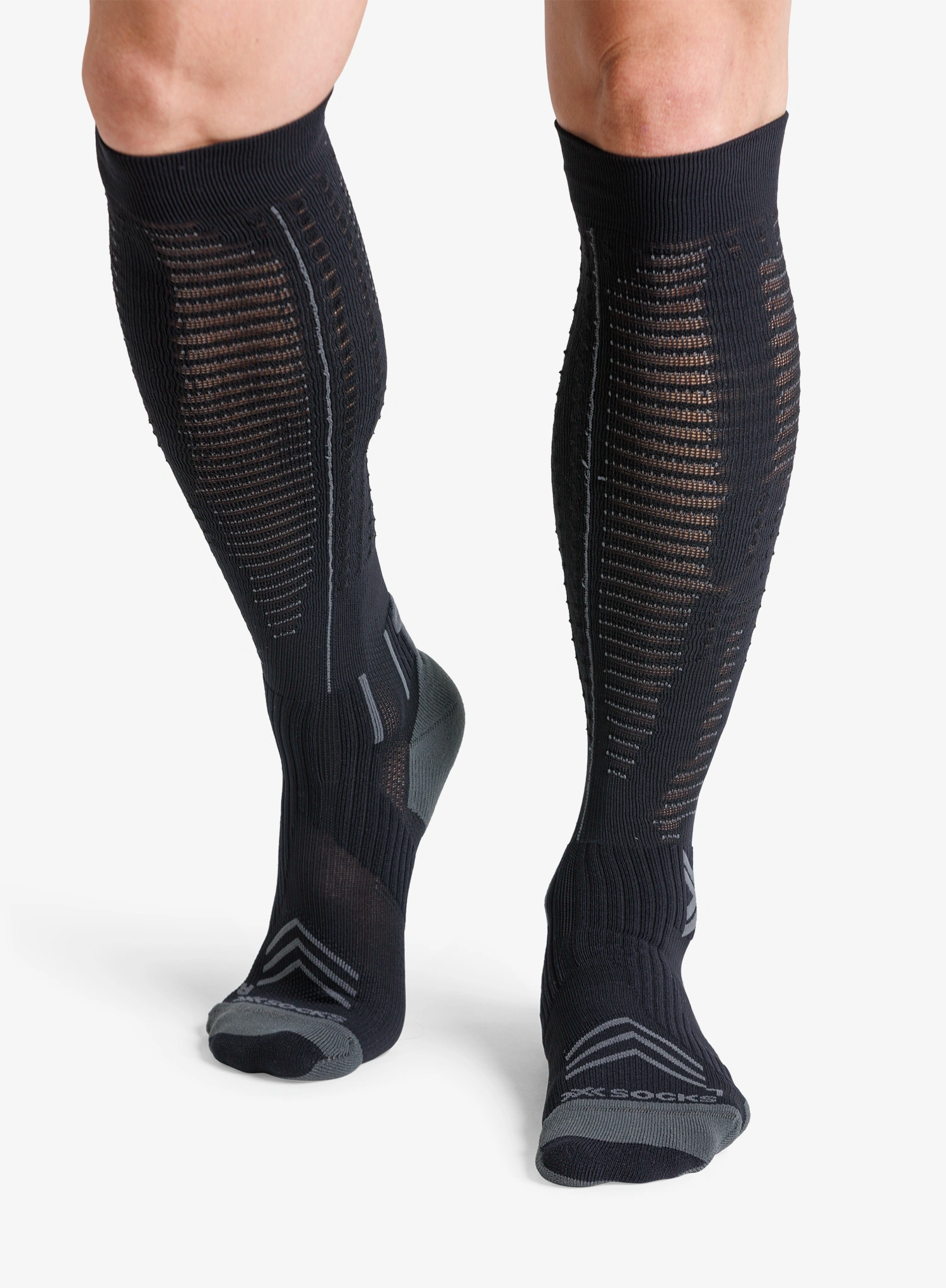 Tekaške nogavice X-Socks Run Expert Effektor Otc - black/charcoal