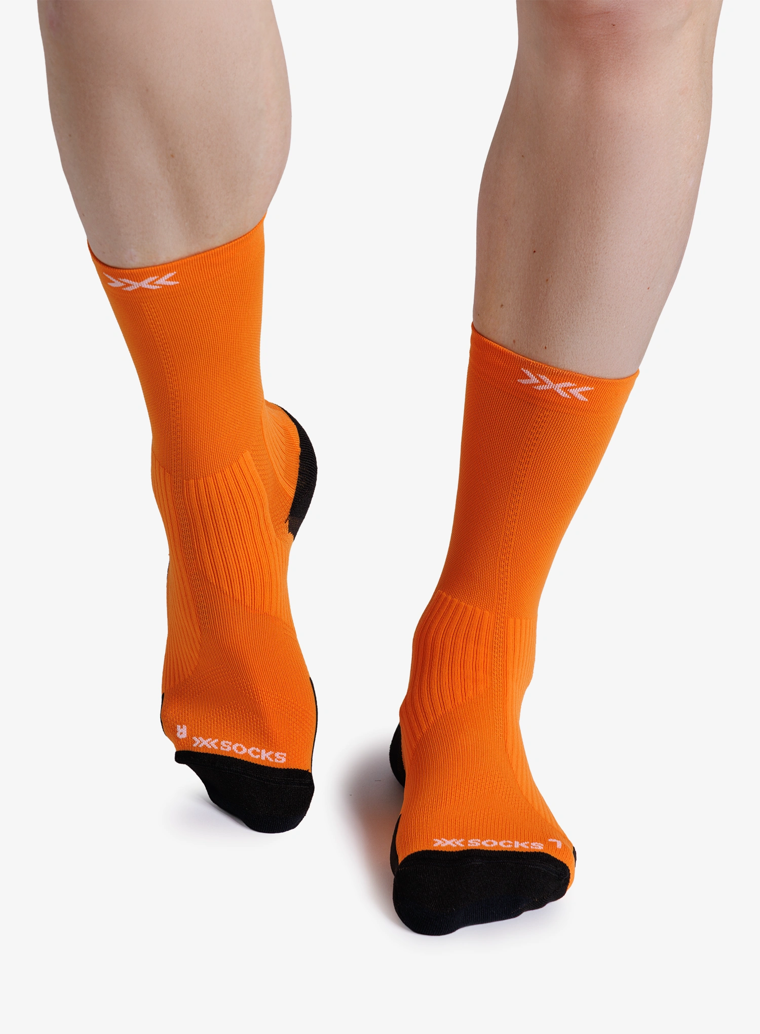 Tekaške nogavice X-Socks Trailrun Perform Crew - flame orange
