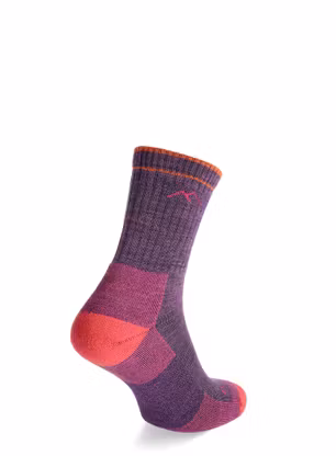 Ženske nogavice Darn Tough Hiker Micro Crew Midweight with Cushion - plum heather