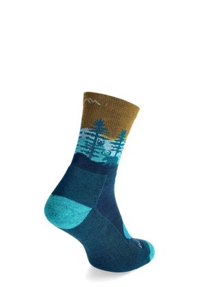 Ženske nogavice Darn Tough Northwoods Micro Crew Midweight with Cushion - dark teal