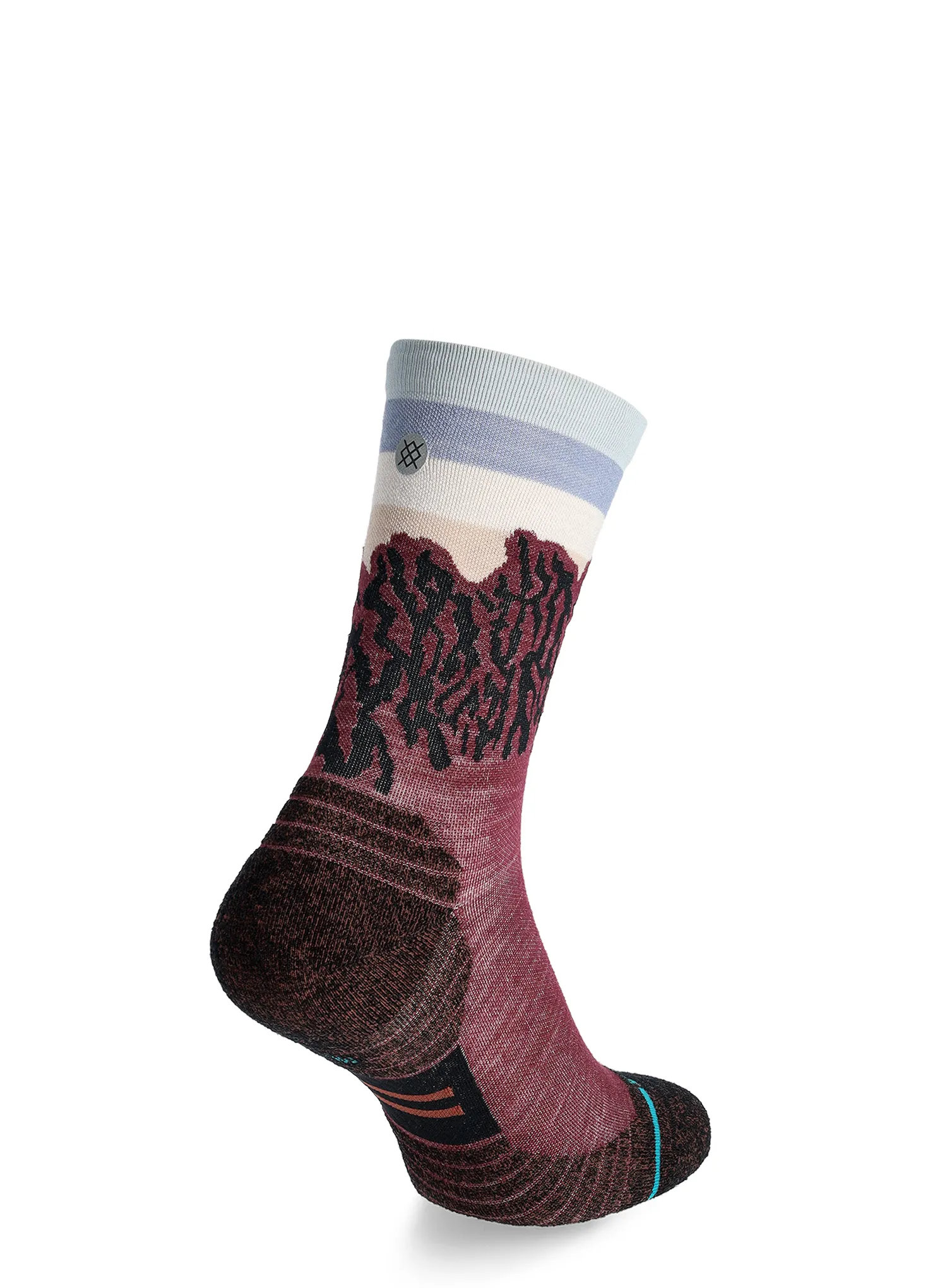 Ženske nogavice Stance The Ridge Light Wool Crew - wine