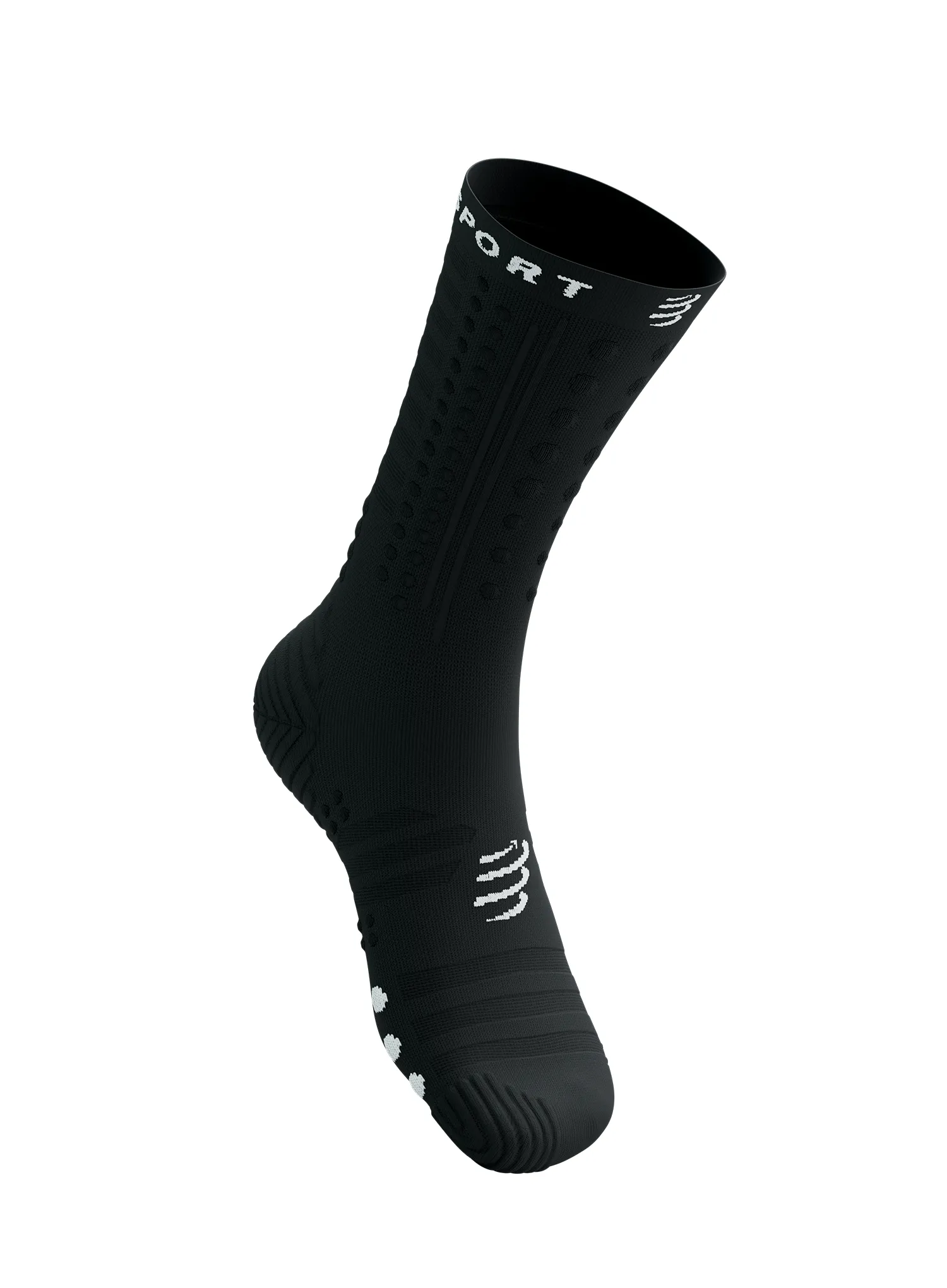 Tekaške nogavice Compressport Aero Socks 2.0 - black/white