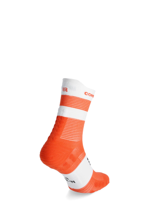 Tekaške nogavice Compressport Pro Racing Socks v4.0 Run High - tigerlily/white