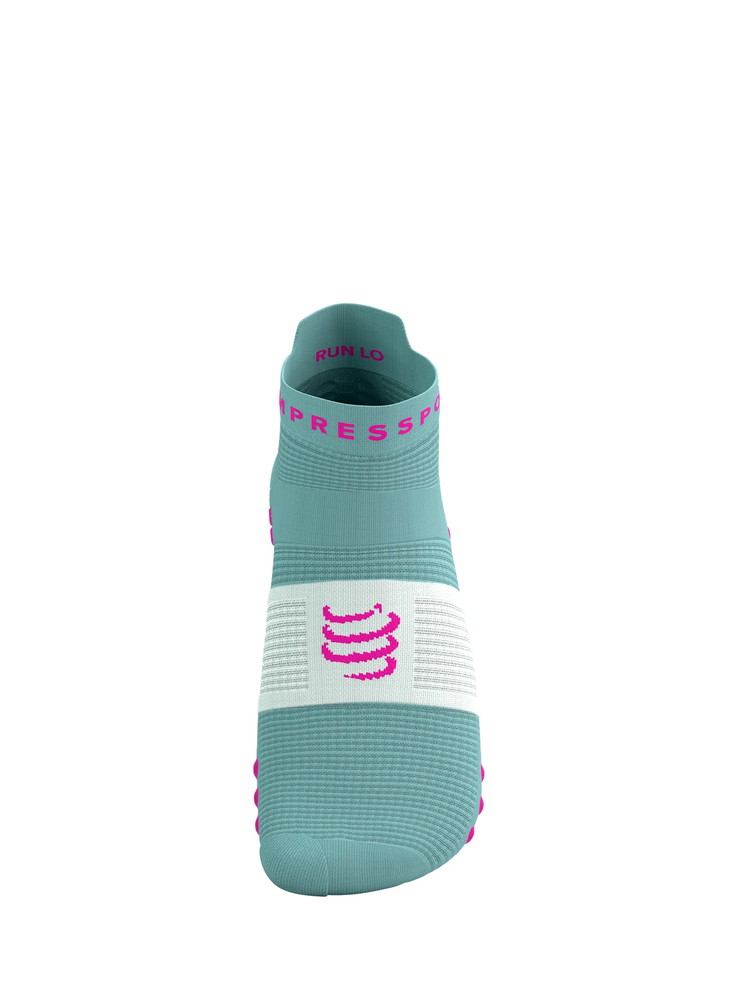 Tekaške nogavice Compressport Pro Racing Socks v4.0 Run Low - ether/neon pink