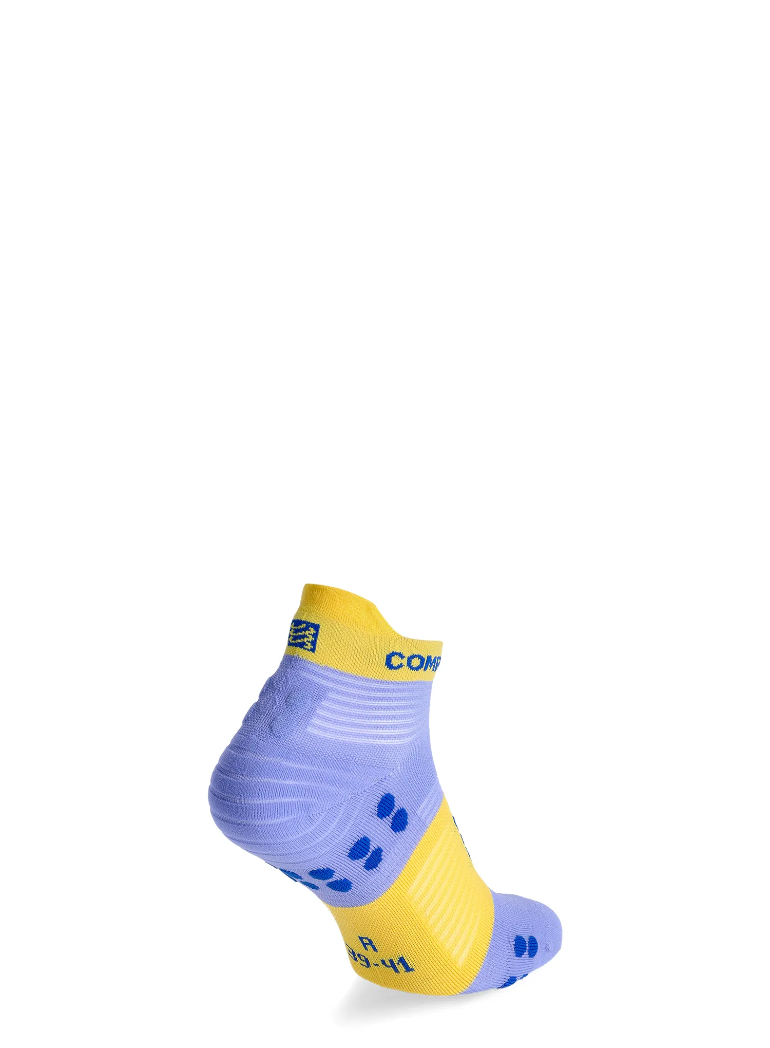 Tekaške nogavice Compressport Pro Racing Socks v4.0 Run Low - jacaranda/maize