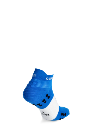 Tekaške nogavice Compressport Pro Racing Socks v4.0 Run Low - princess blue/white