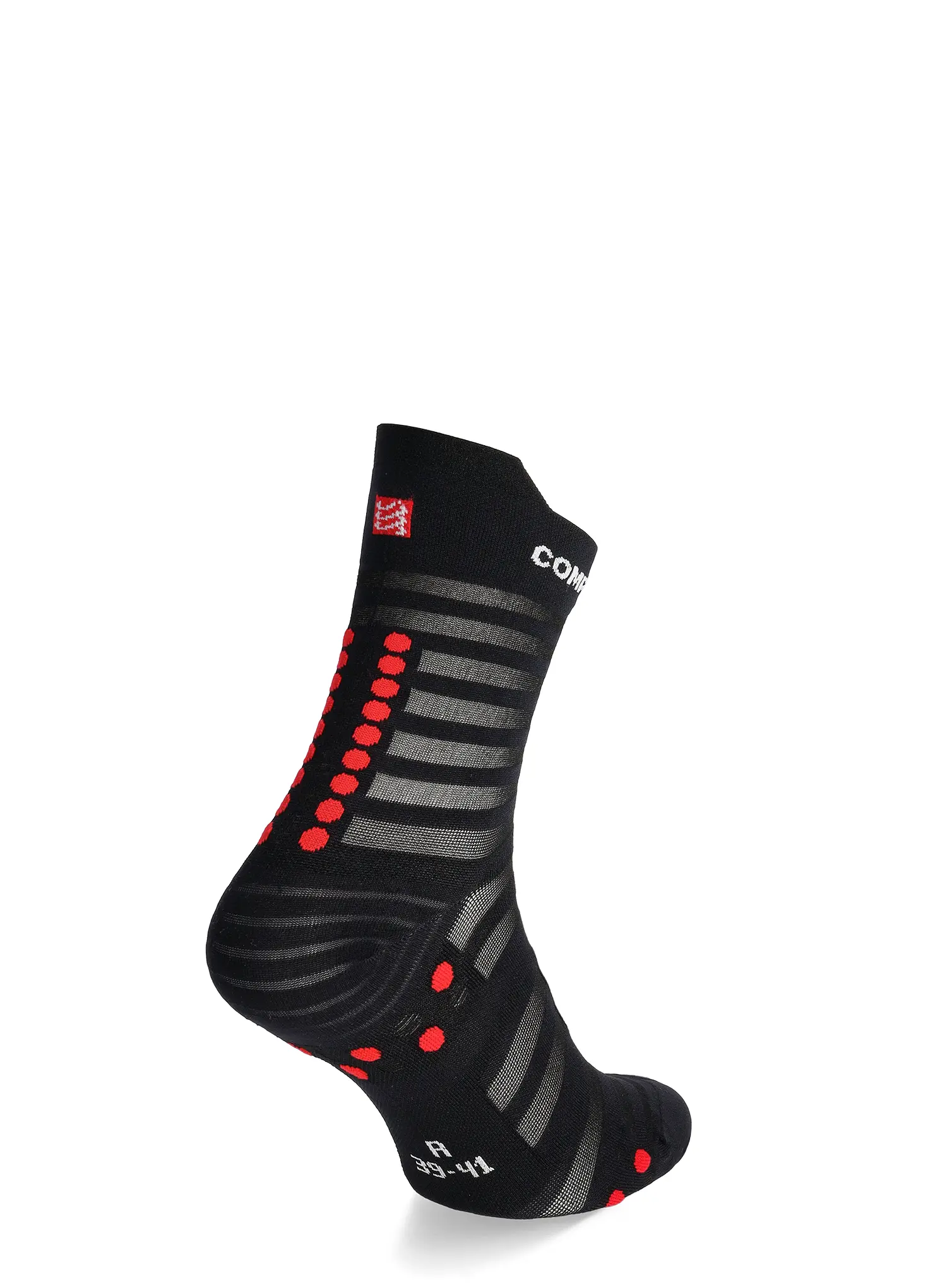 Tekaške nogavice Compressport Pro Racing v4.0 UL Run High - black/red