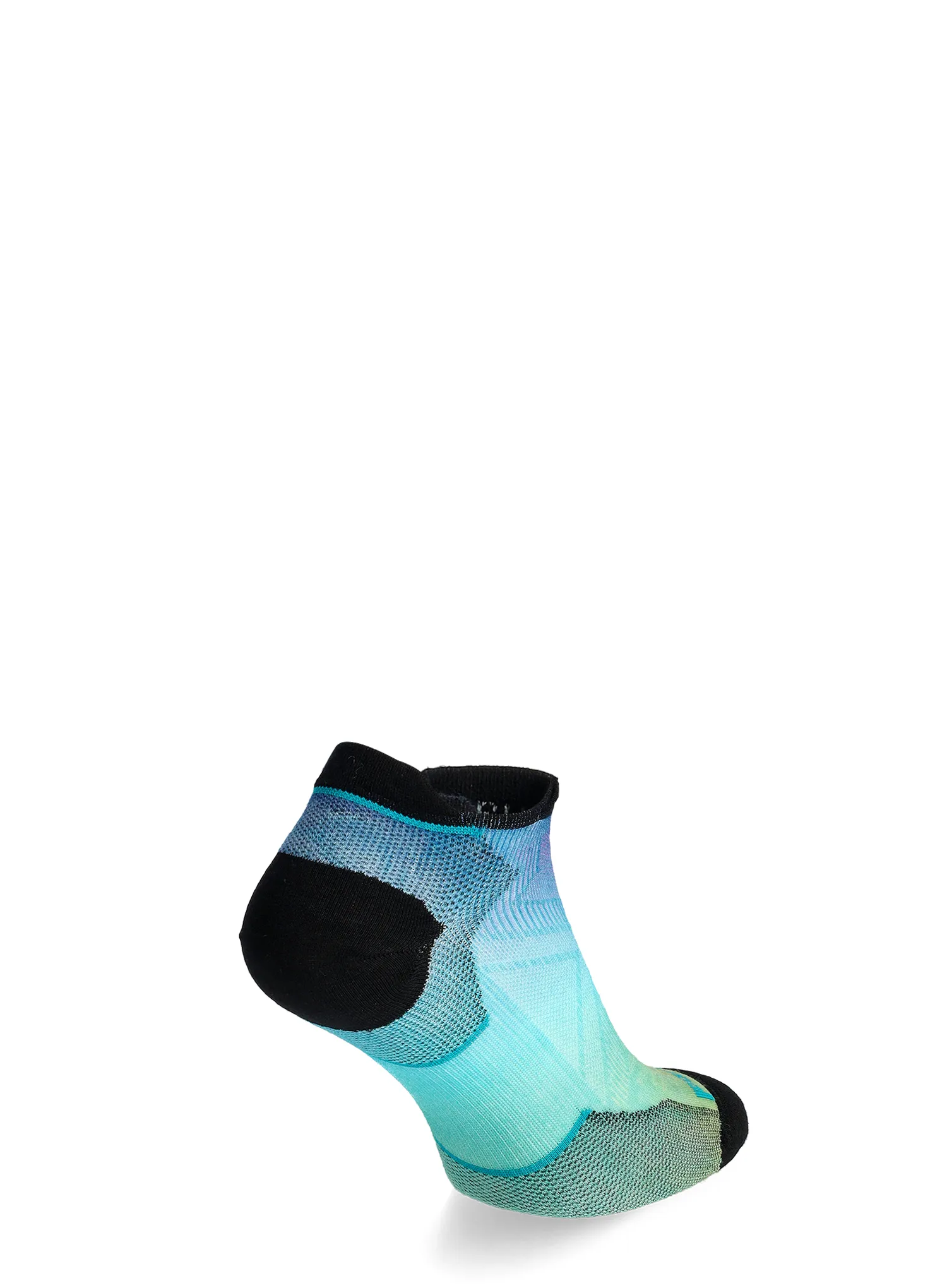 Ženske tekaške nogavice Smartwool Run Zero Cushion Ombre Print Low Ankle Socks - capri