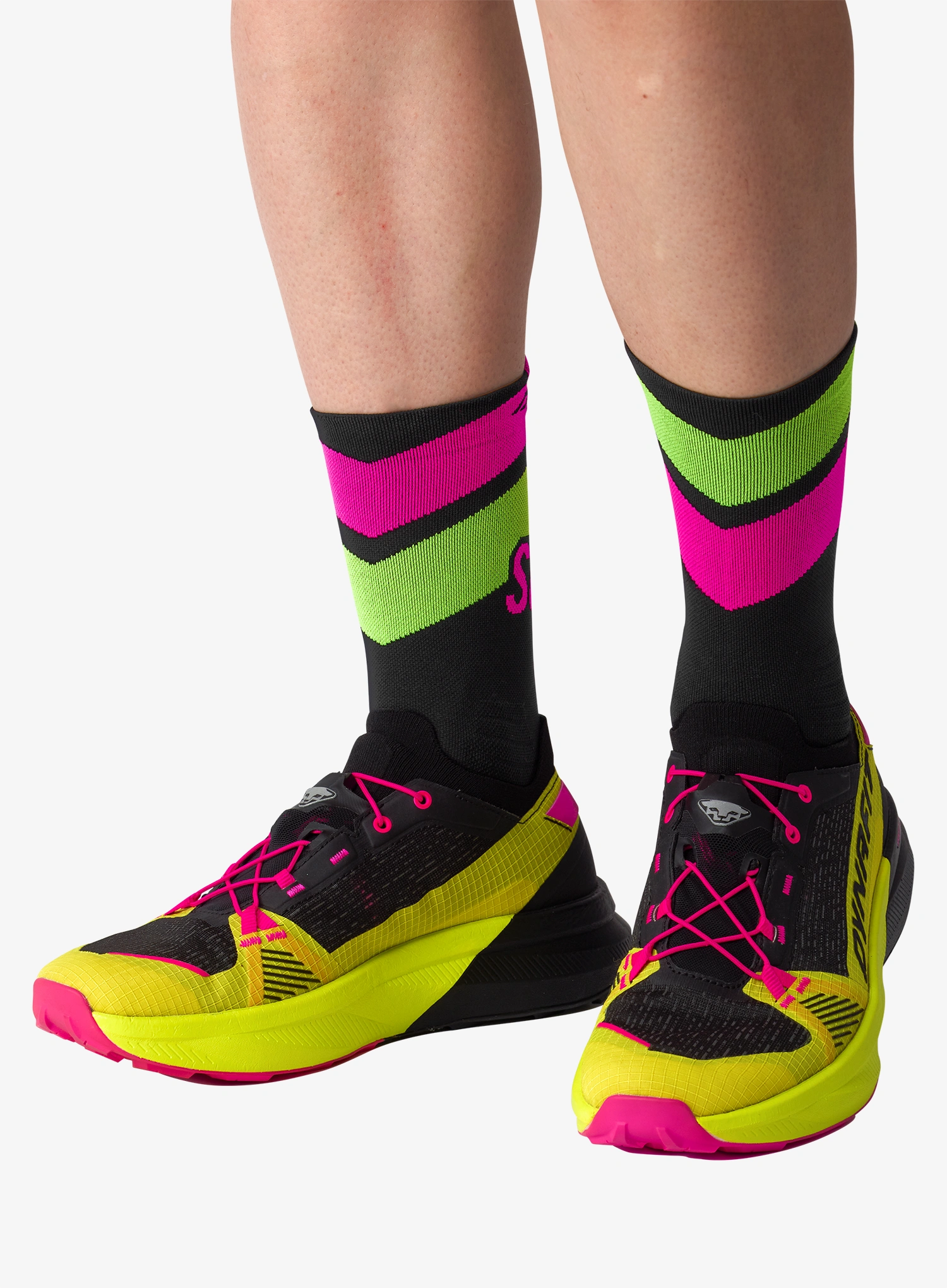 Tekaške nogavice Dynafit Ultra Crew Socks - black out/ultra yellow