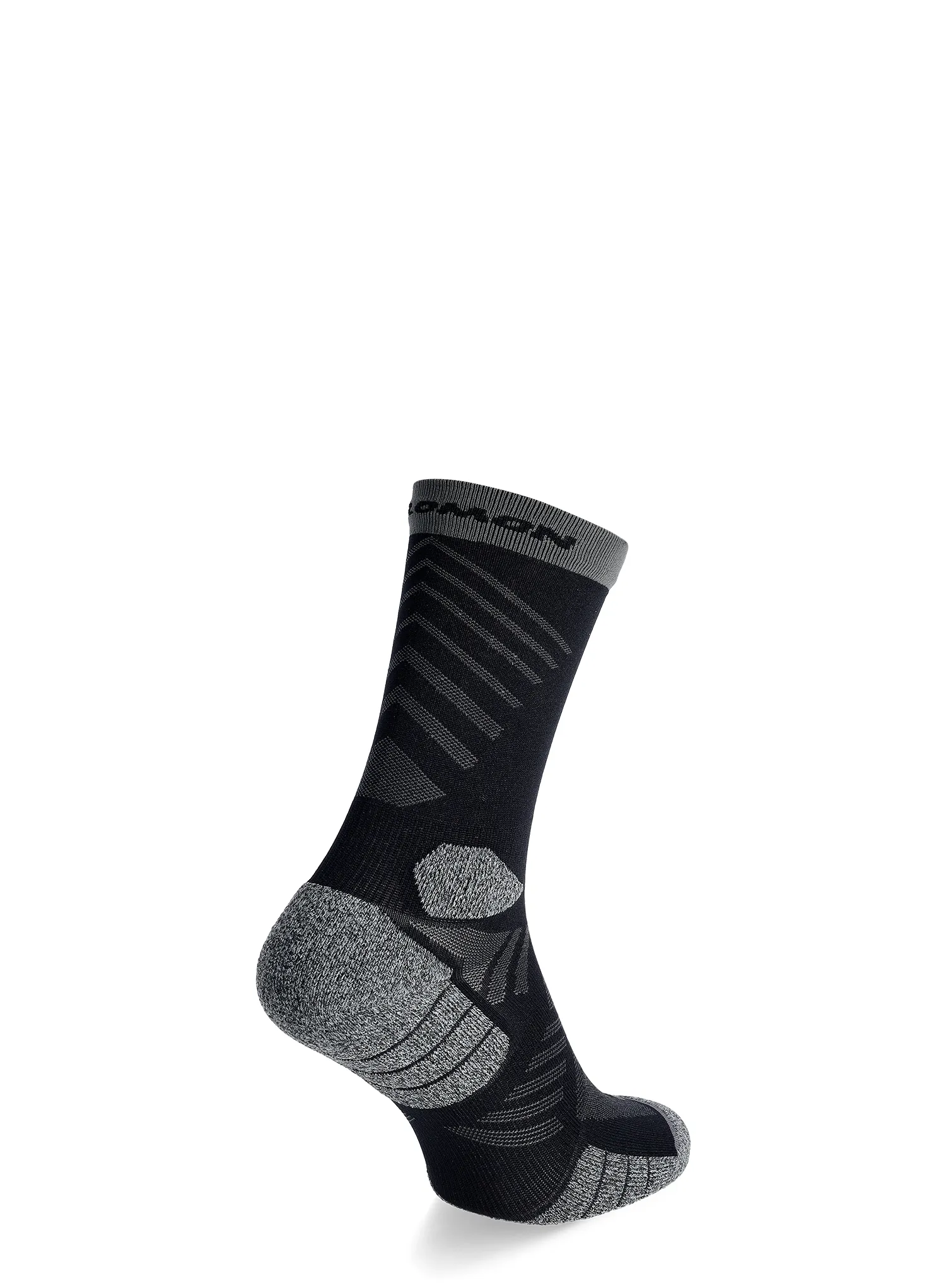 Tekaške nogavice Salomon Aero Crew - black/castelrock