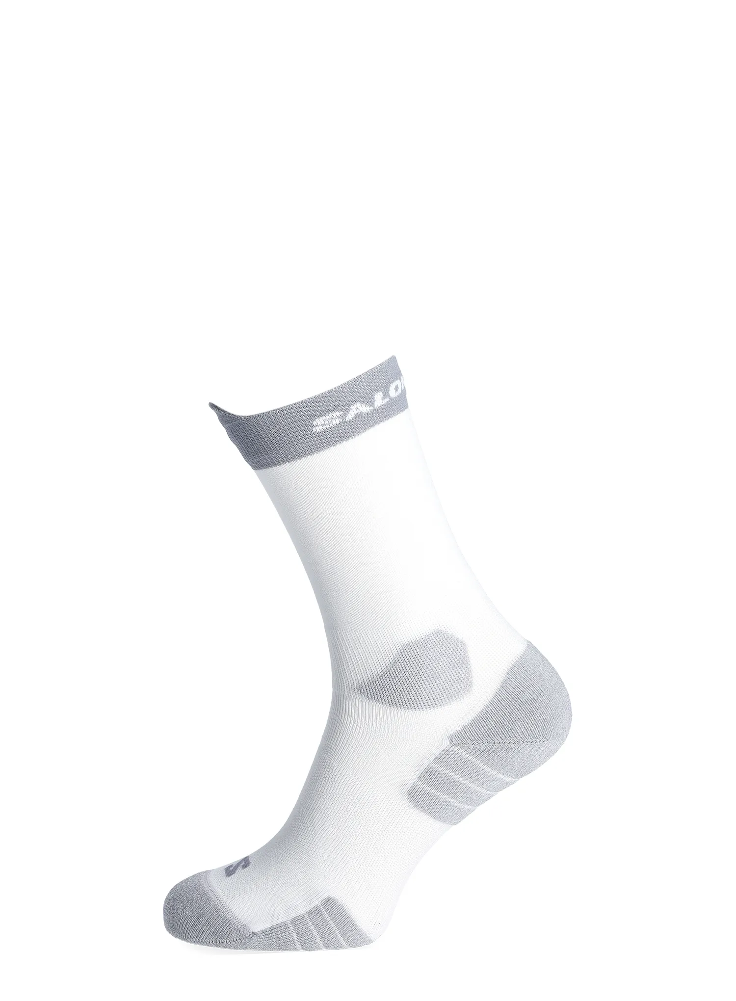 Tekaške nogavice Salomon Aero Crew - white/quarry  