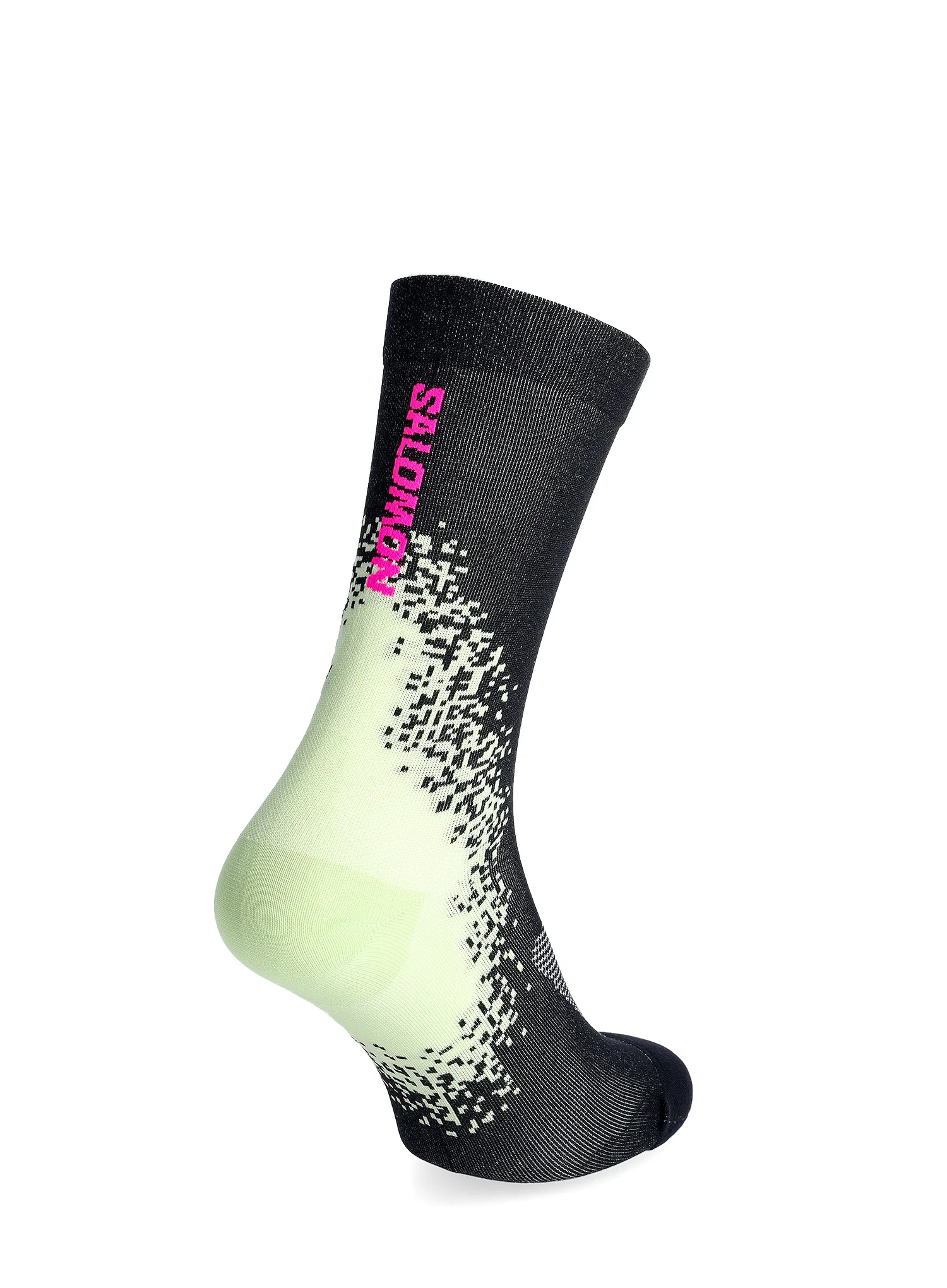Tekaške nogavice Salomon Gravel Crew - pink glo/butterfly