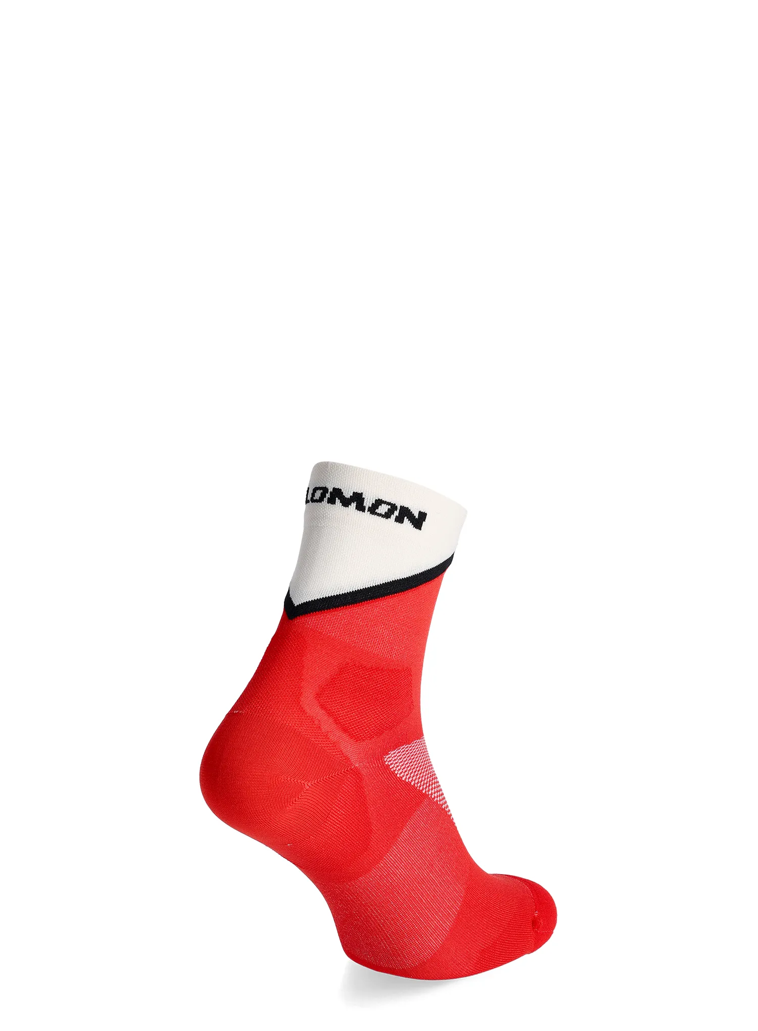 Tekaške nogavice Salomon Pulse Ankle - fiery red/vanilla ice/black