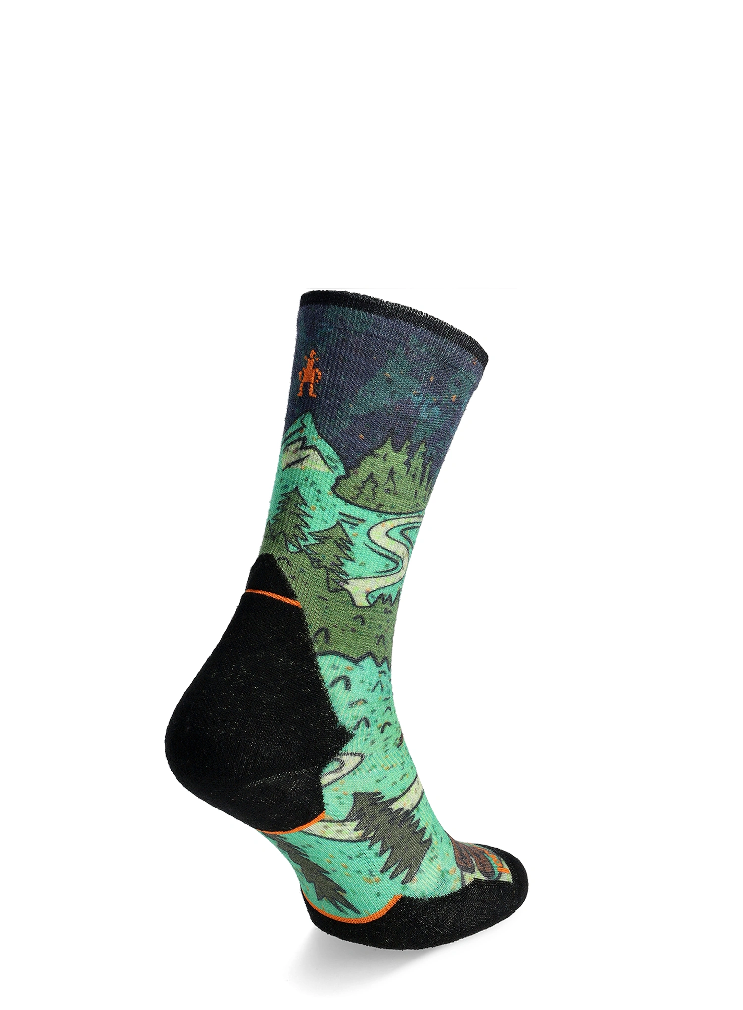 Tekaške nogavice Smartwool Trail Run Targeted Cushion Neature Print Crew Socks - twilight blue