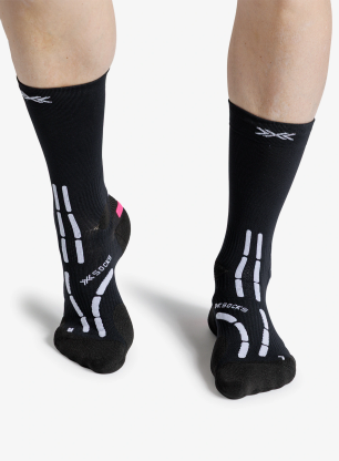 Tekaške nogavice X-Socks Trail Anatomix Crew - x black/x white