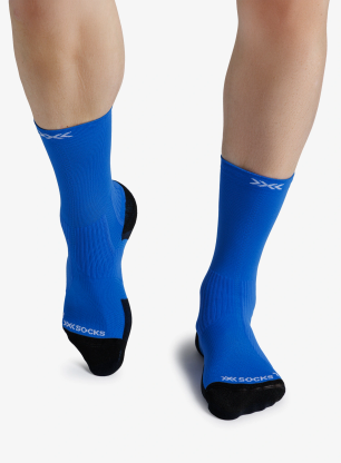 Tekaške nogavice X-Socks Trailrun Perform Crew - electric blue