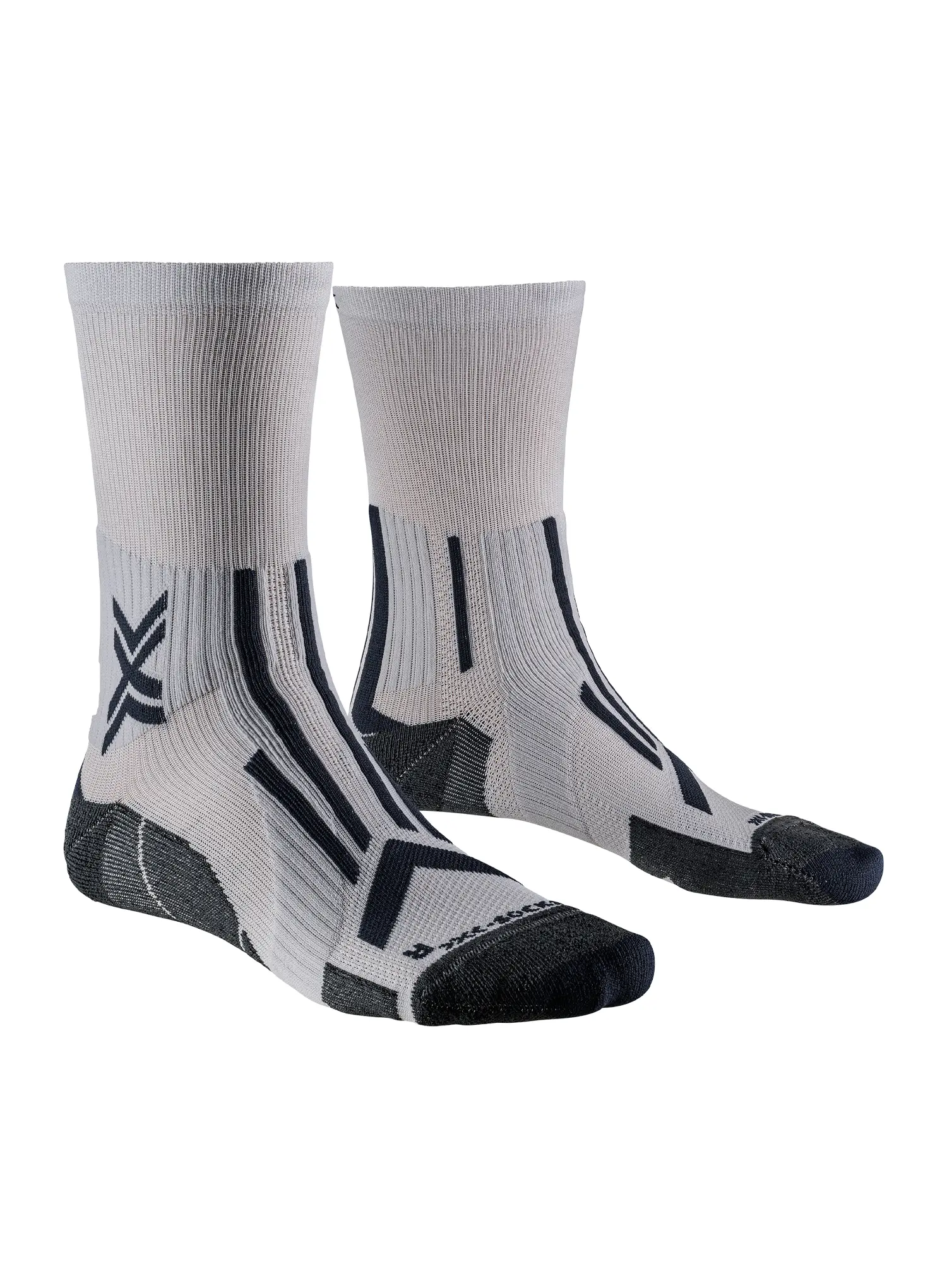 Tekaške nogavice X-Socks Trailrun Perform Crew - pearl grey/charcoal