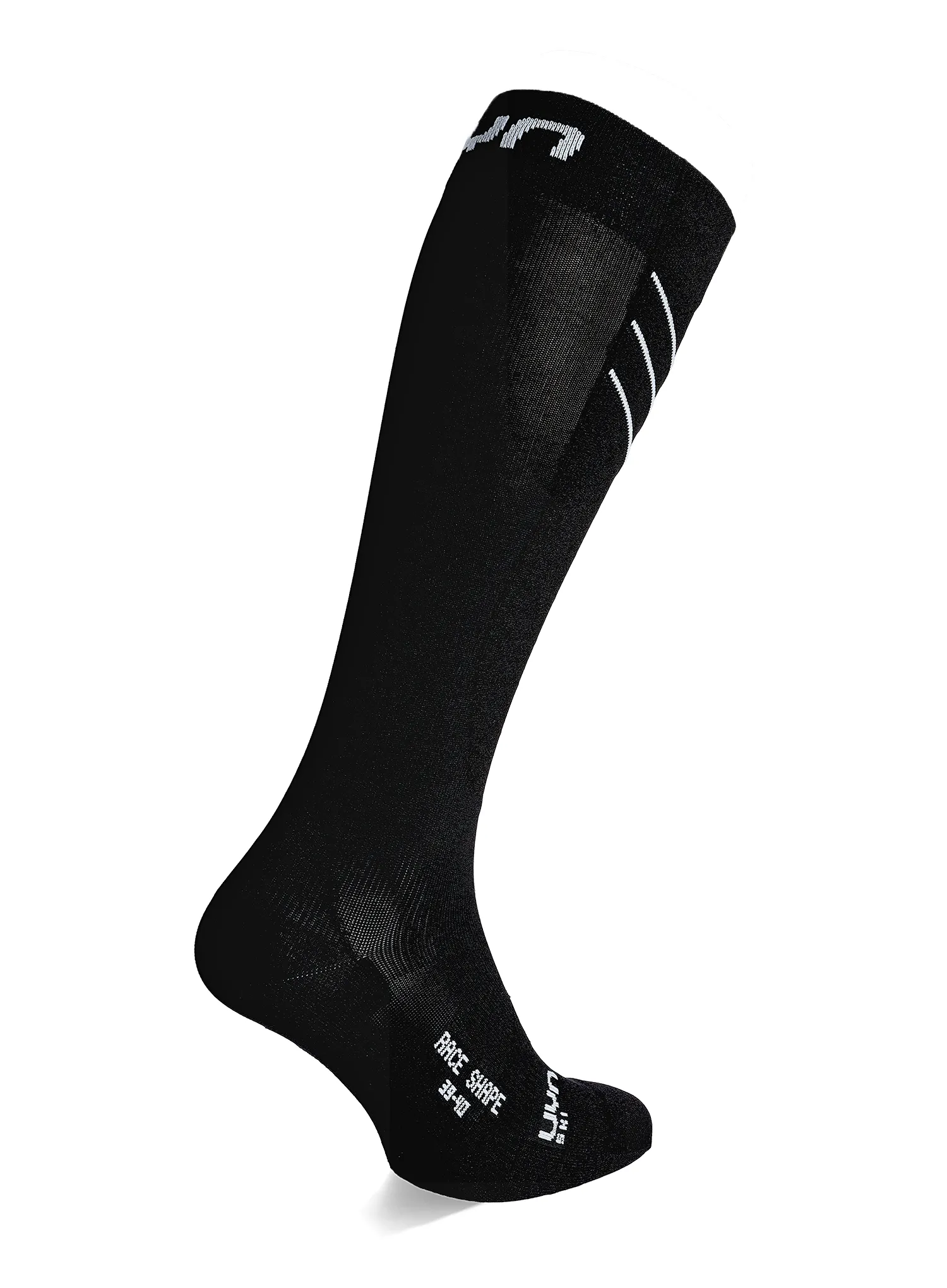 Ženske smučarske nogavice UYN Ski Race Shape Socks - black/white