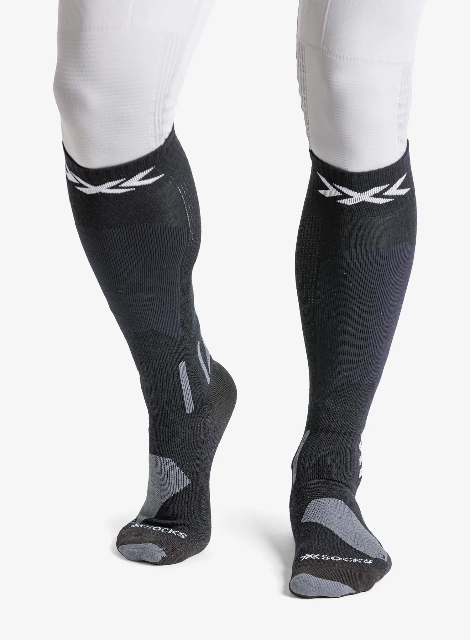 Smučarske nogavice X-Socks Ski Discover Merino OTC - x black/grey