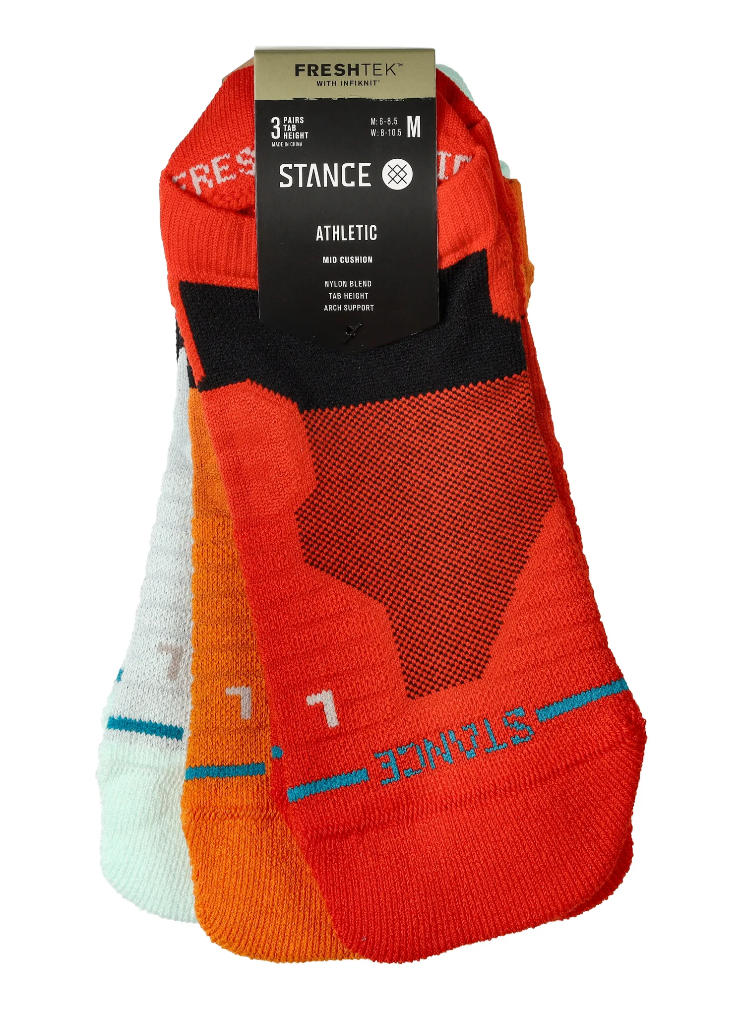 Nogavice Stance Box Checked Mid Tab 3 Pack - multi