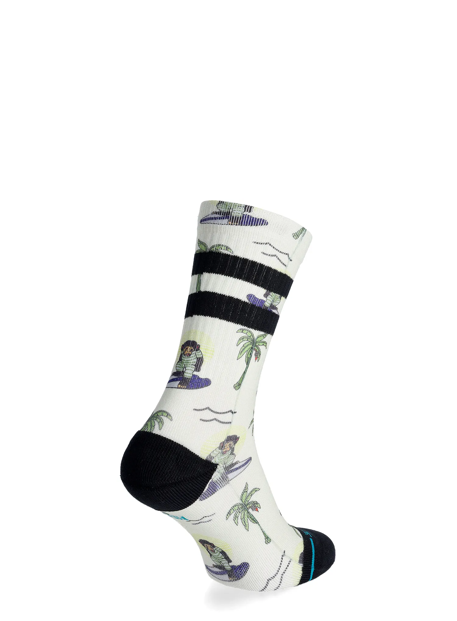 Nogavice Stance Surfin Monkey Crew - white
