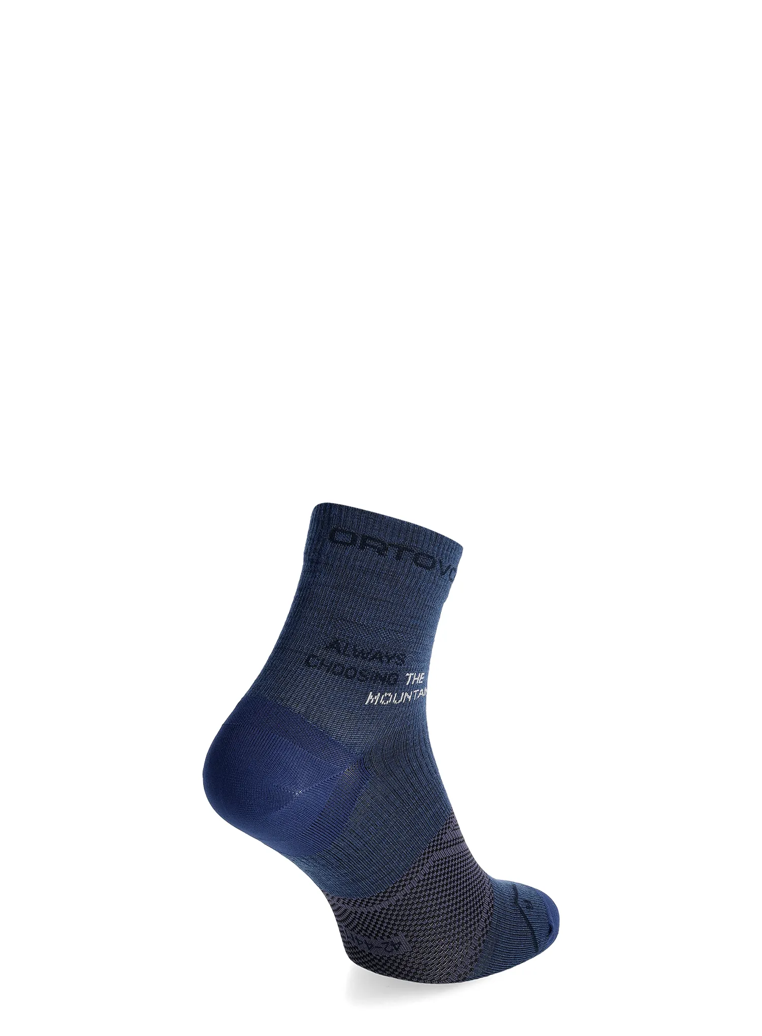 Pohodne nogavice Ortovox Alpine Light Quarter Socks - blue nunatak