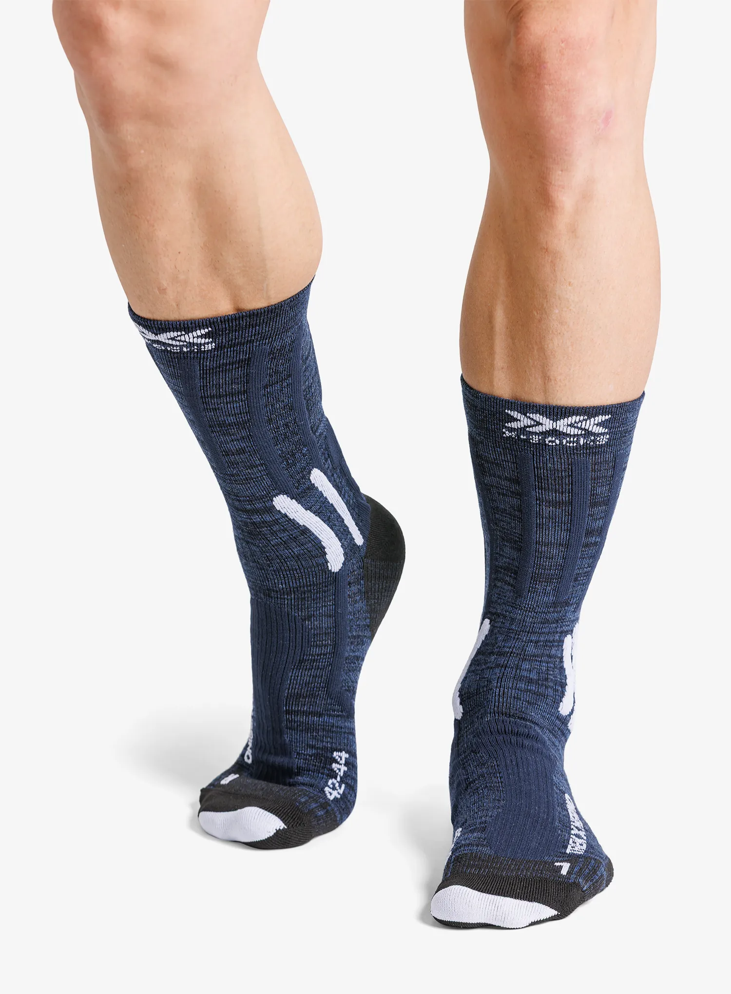 Pohodne nogavice X-Socks Trek X Merino - midnight blue/arctic white
