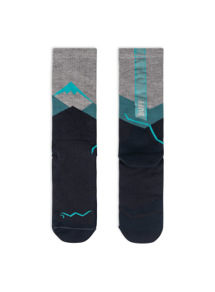 Pohodniške nogavice Buff Merino LIghtweight Crew Sock LWC1 - teal