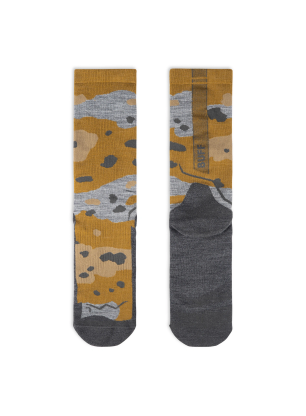 Pohodniške nogavice Buff Merino LIghtweight Crew Sock LWC2 - umber khaki