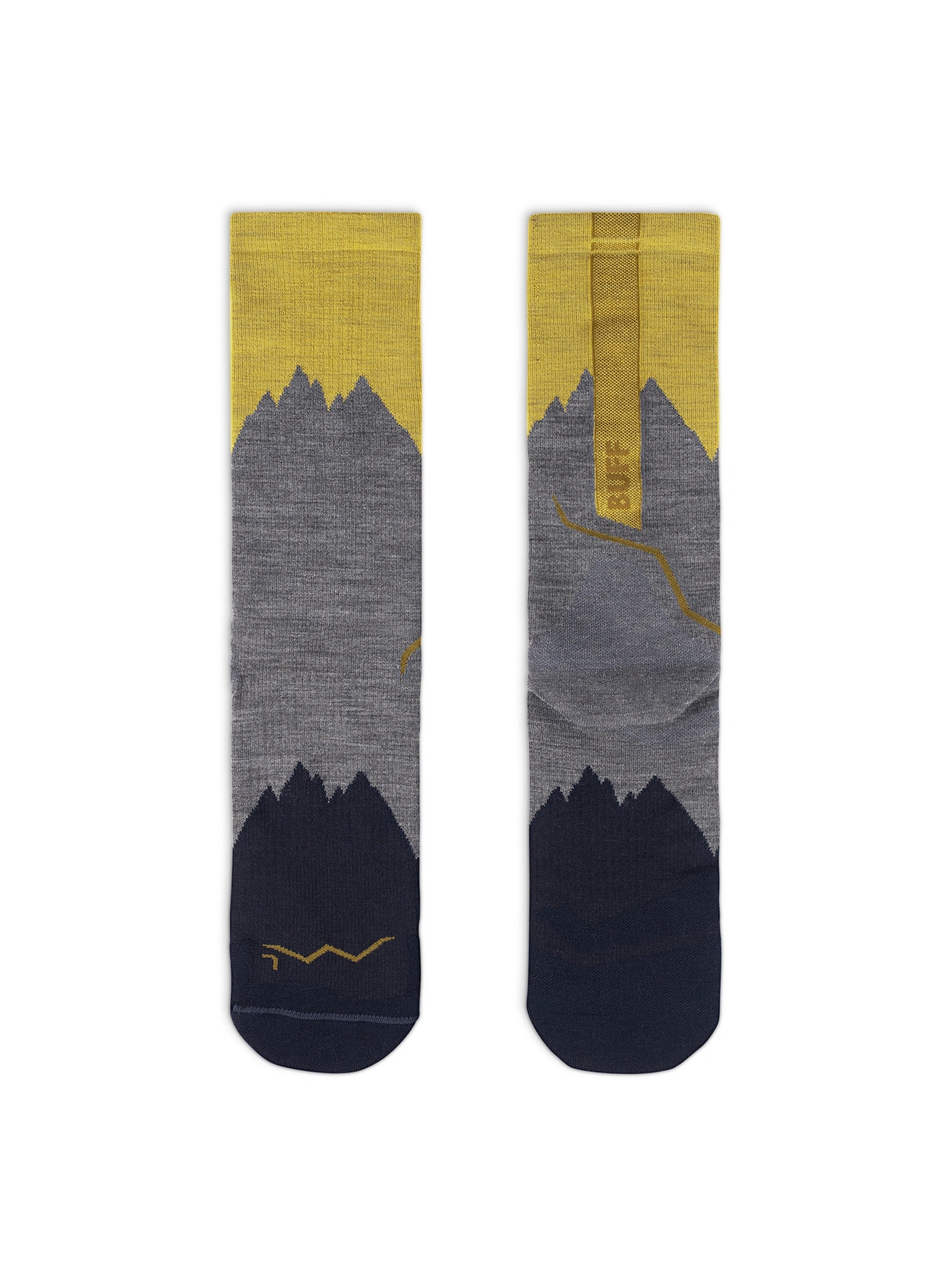 Pohodniške nogavice Buff Merino LIghtweight Crew Sock LWC3 - grey