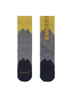 Pohodniške nogavice Buff Merino LIghtweight Crew Sock LWC3 - grey