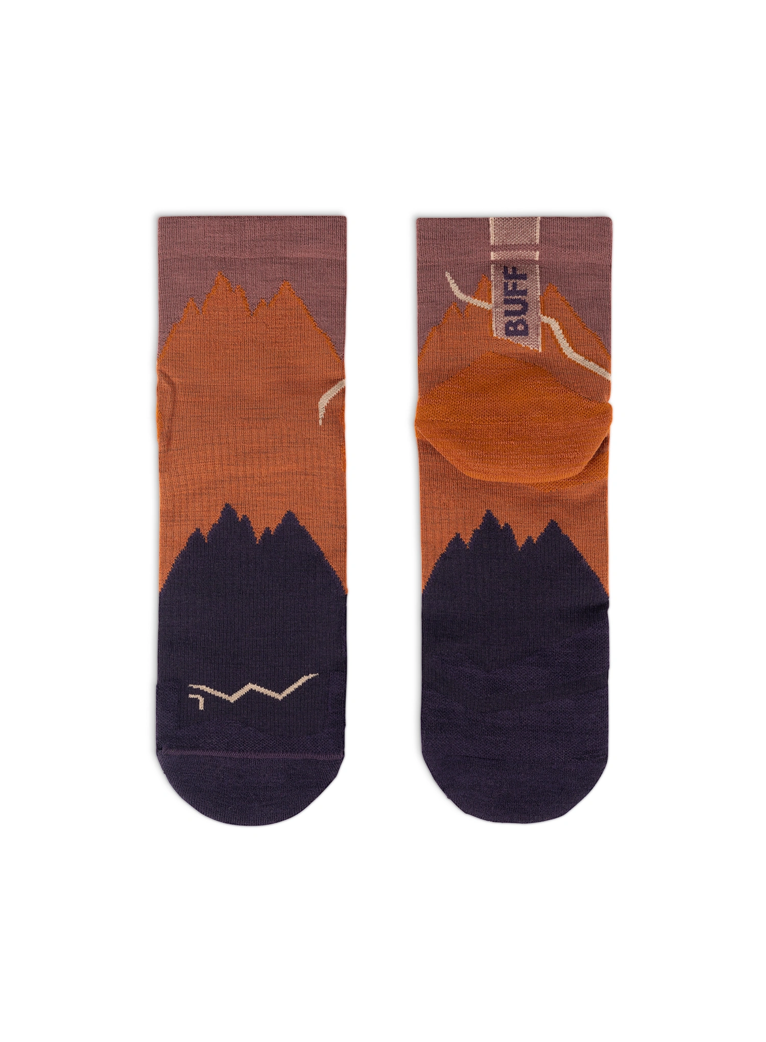Pohodniške nogavice Buff Merino LIghtweight Quarter Sock LWQ3 - ginger
