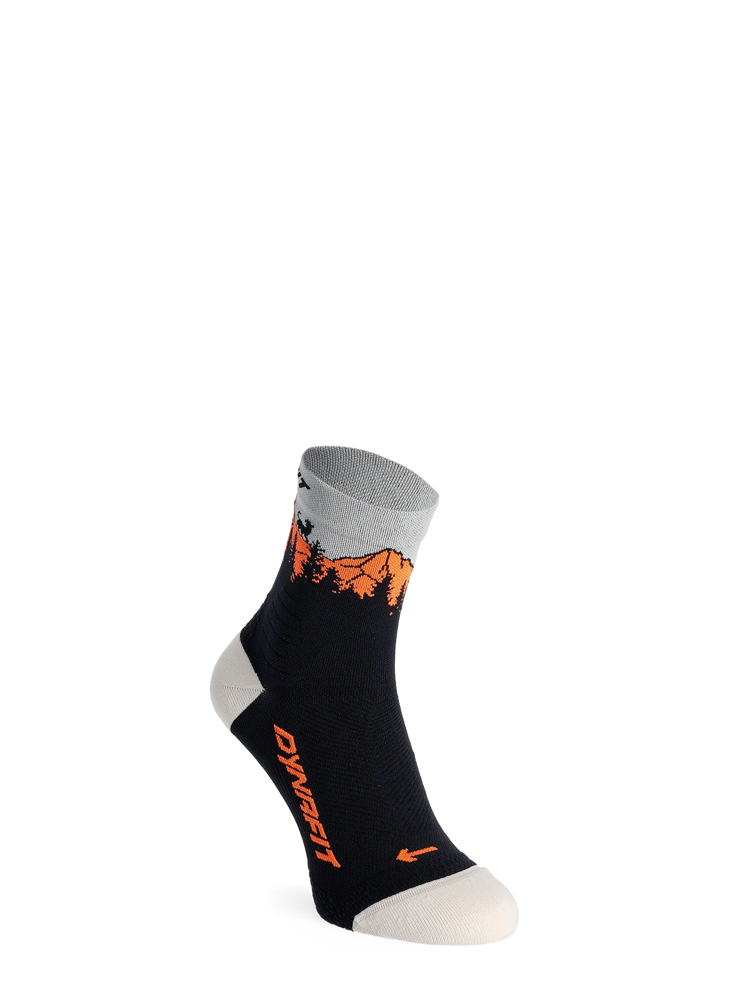 Pohodniške nogavice Dynafit Traverse Mid Socks - black out/ultra orange