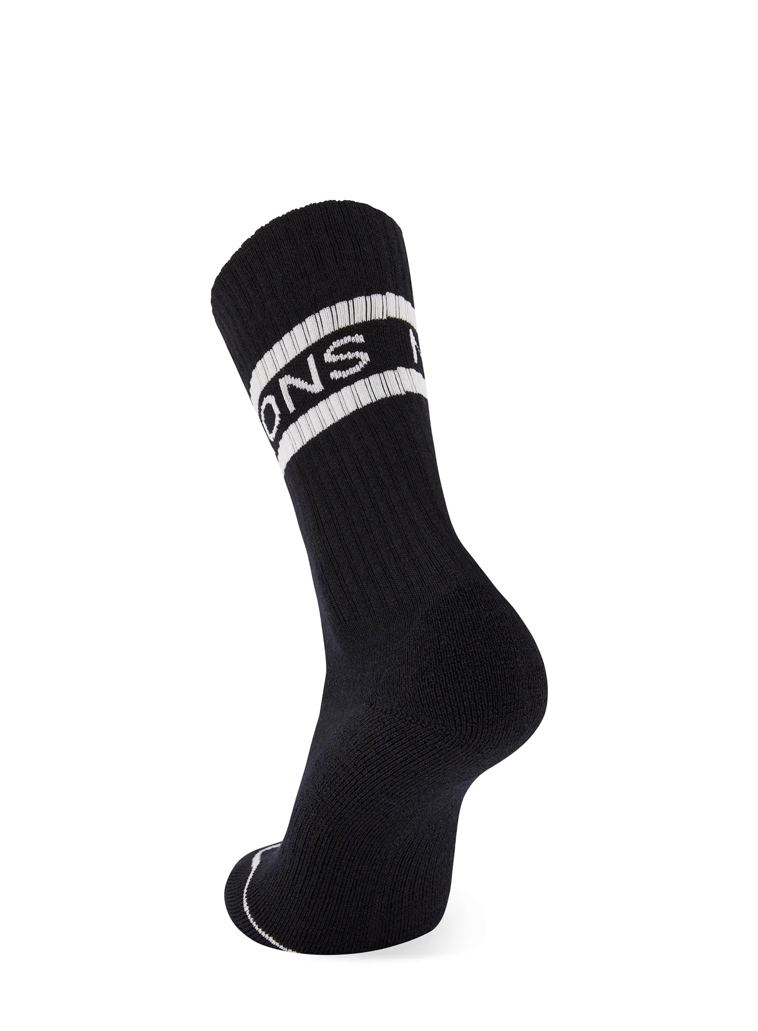 Pohodniške nogavice Mons Royale Signature Merino Crew Sock - black/white
