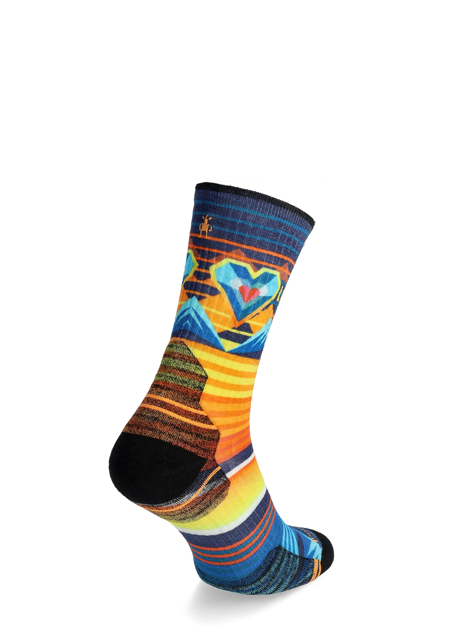 Pohodniške nogavice Smartwool Hike Targeted Cushion Open Hearts Print Crew Socks - multi color