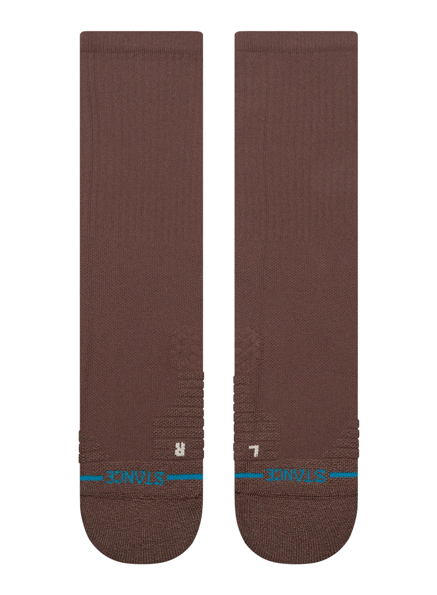 Pohodniške nogavice Stance Solid Mid Ribbed Crew - brown