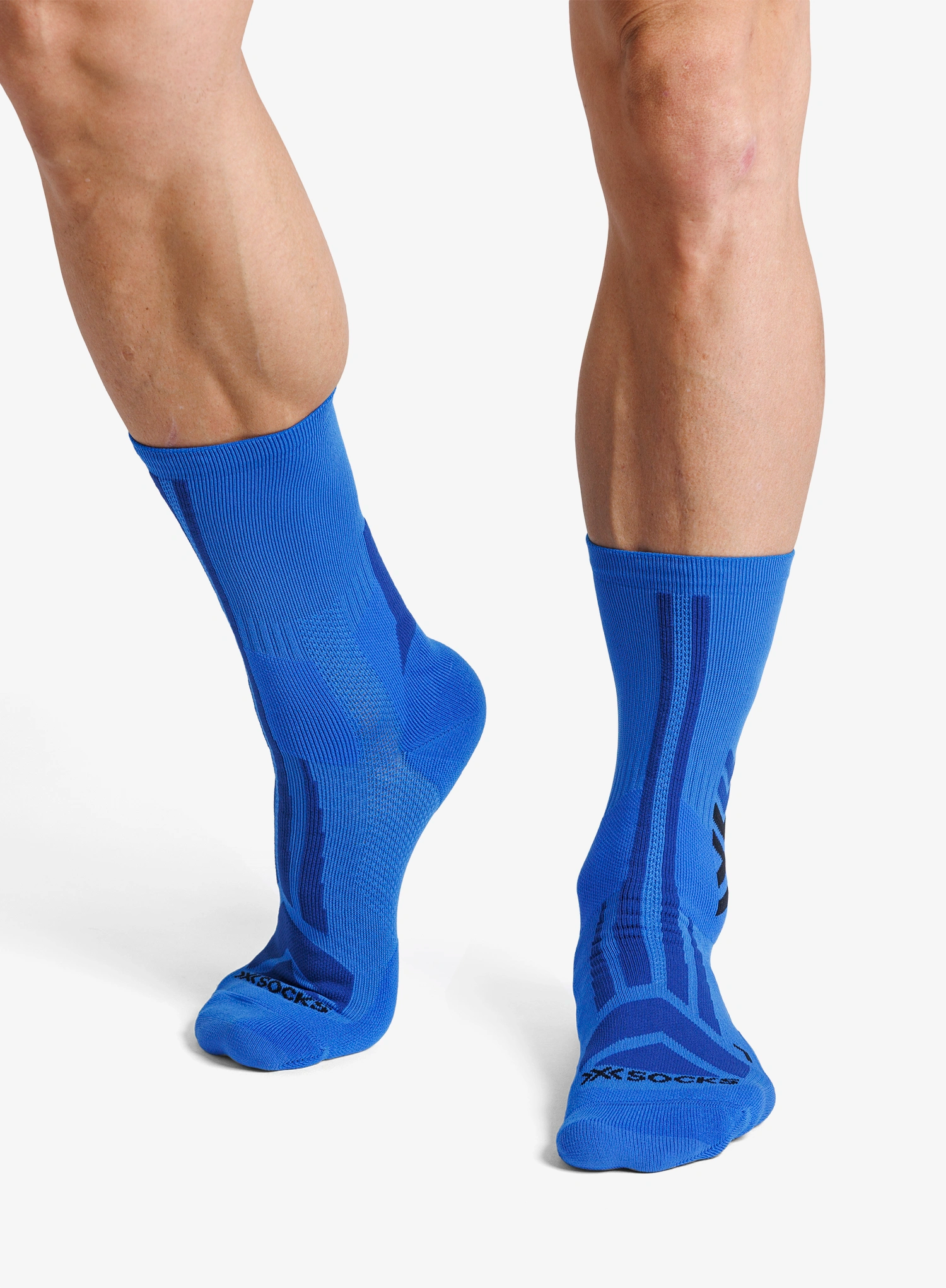 Pohodniške nogavice X-Socks Hike Discover Crew - twyce blue/blue