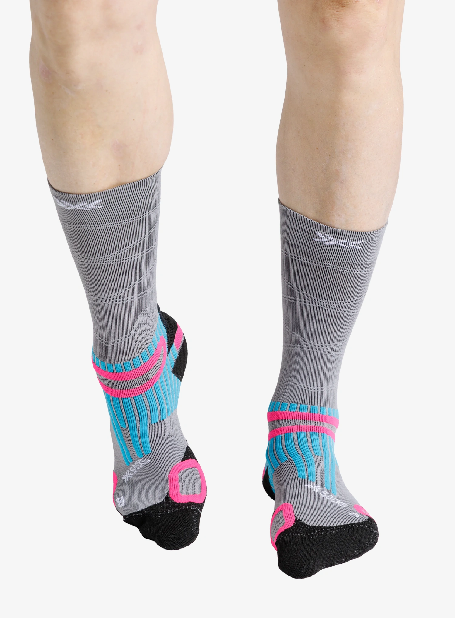 Nogavice X-Socks Hike Anatomix Crew - clay grey
