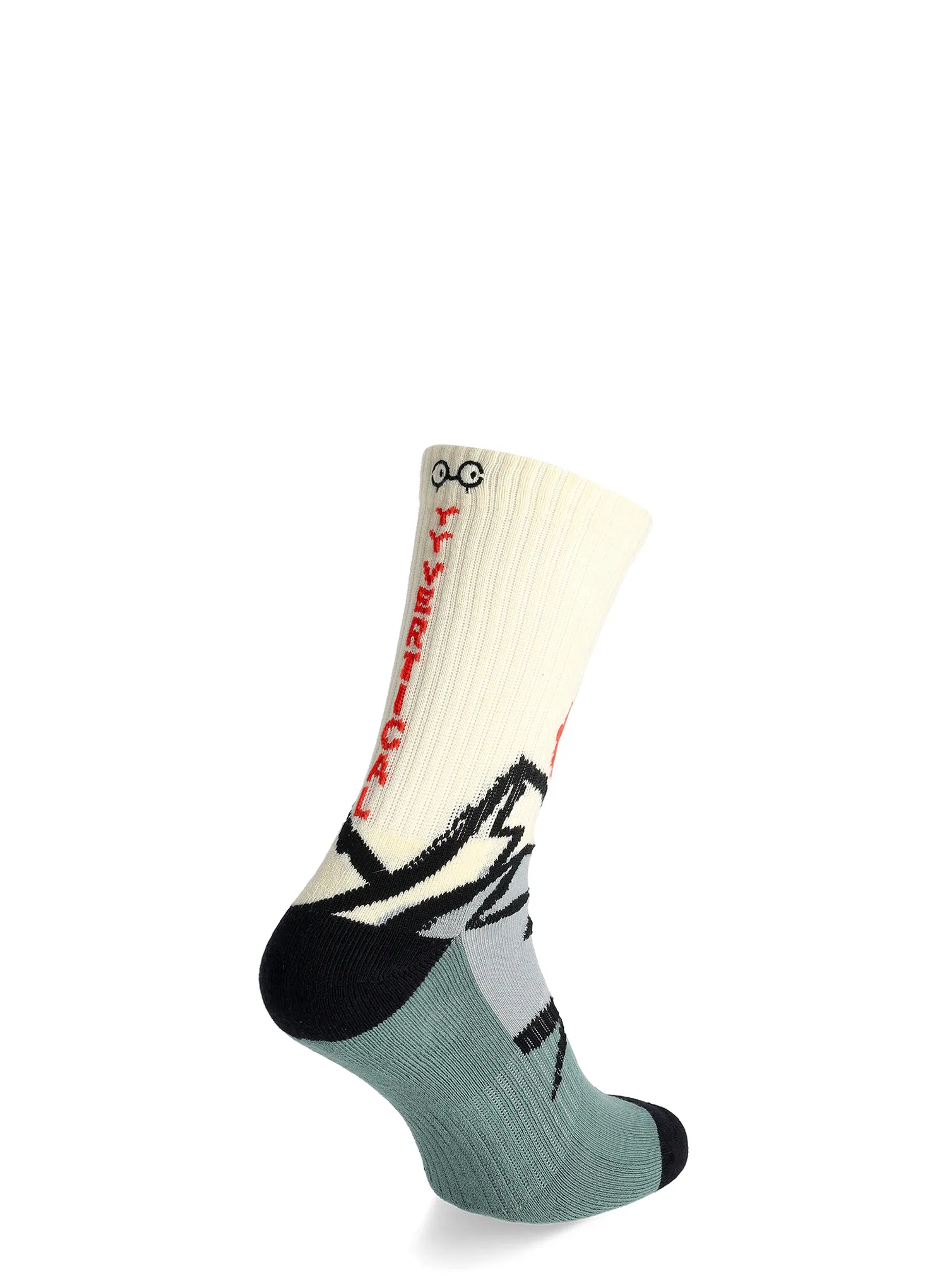 Nogavice Y&Y Vertical Mountain Origins - cream/green
