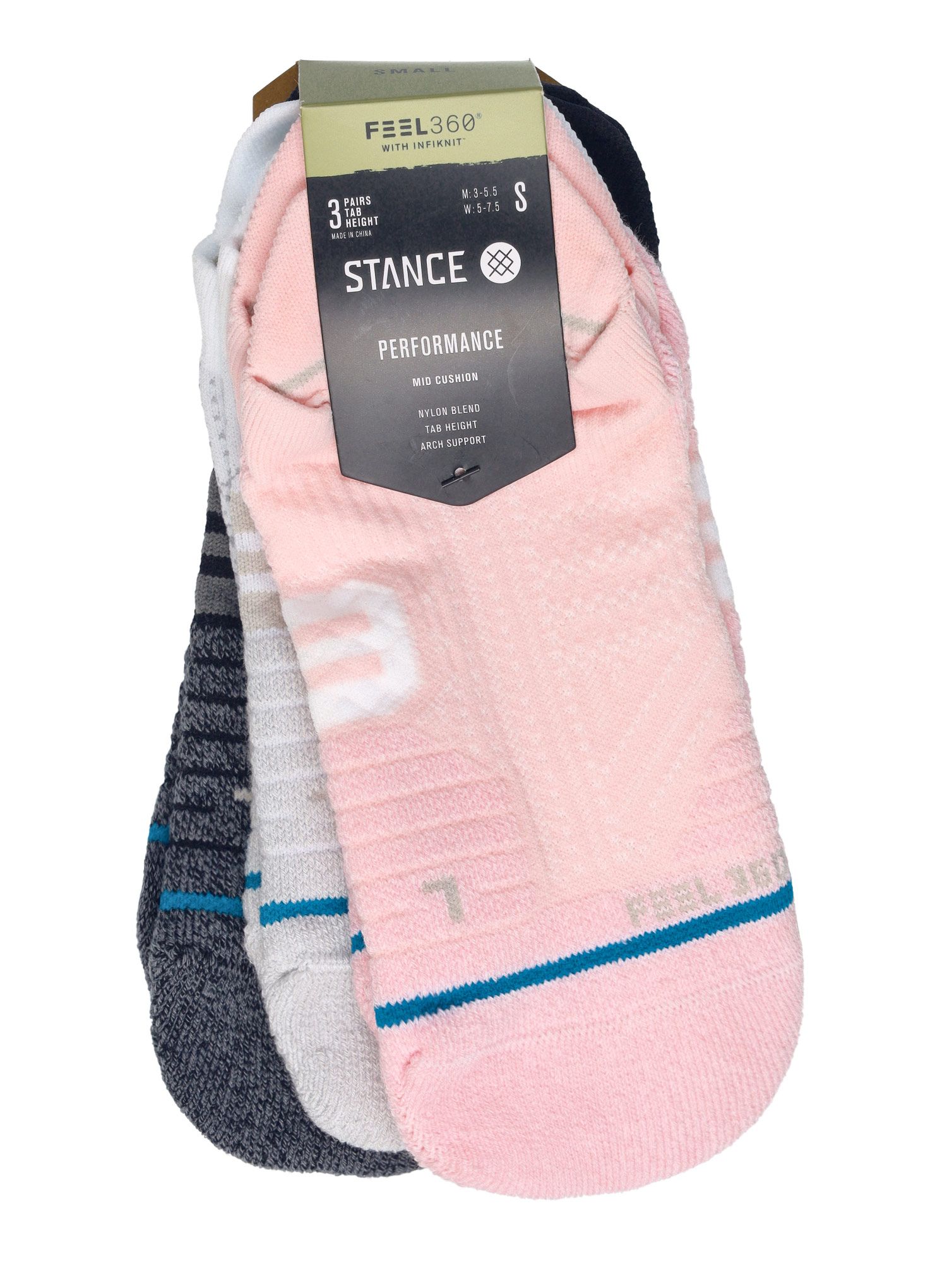 Tekaške nogavice Stance Mesh Tab 3 Pack - multi