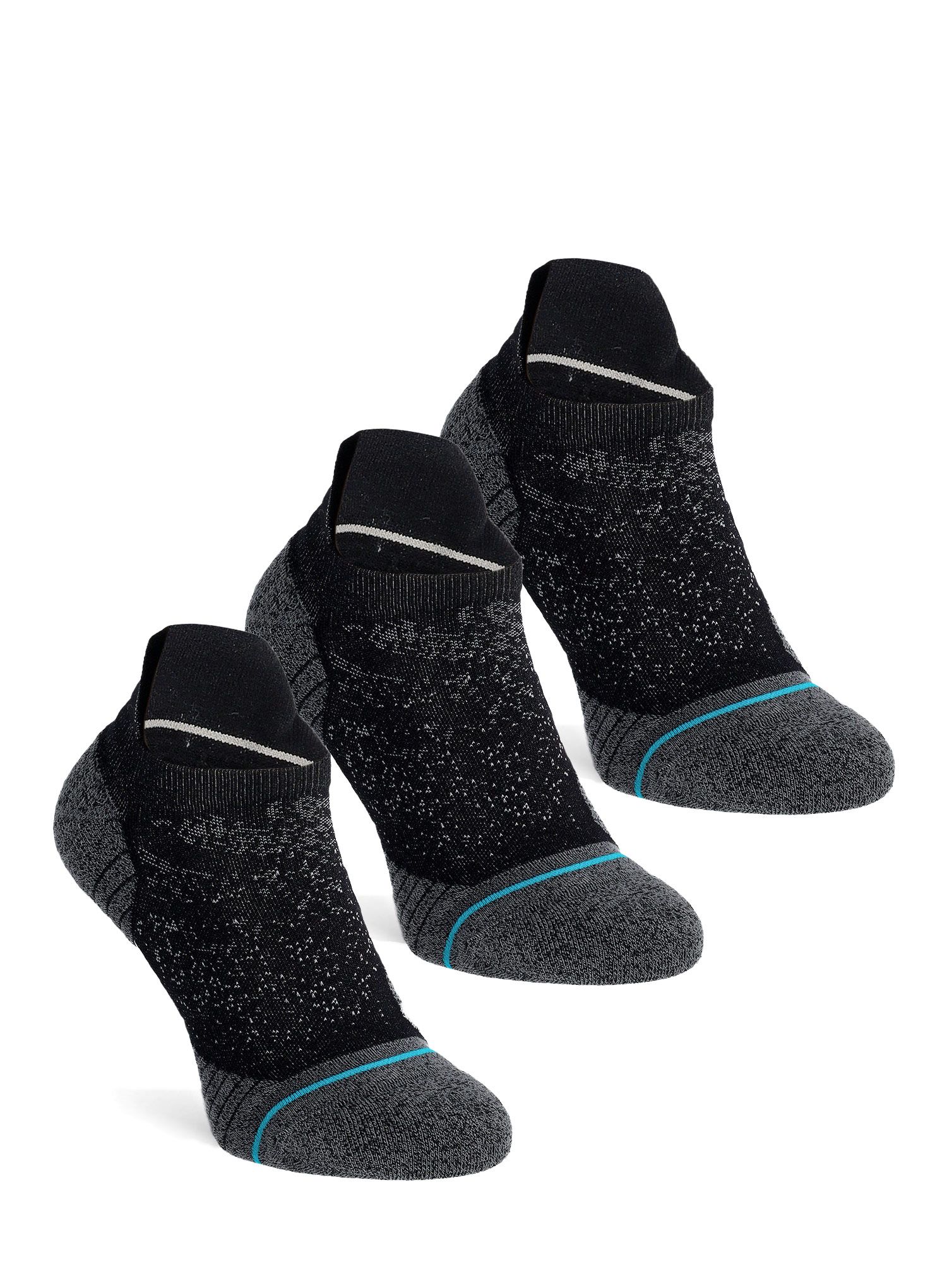 Tekaške nogavice Stance Run Tab ST 3 Pack - black