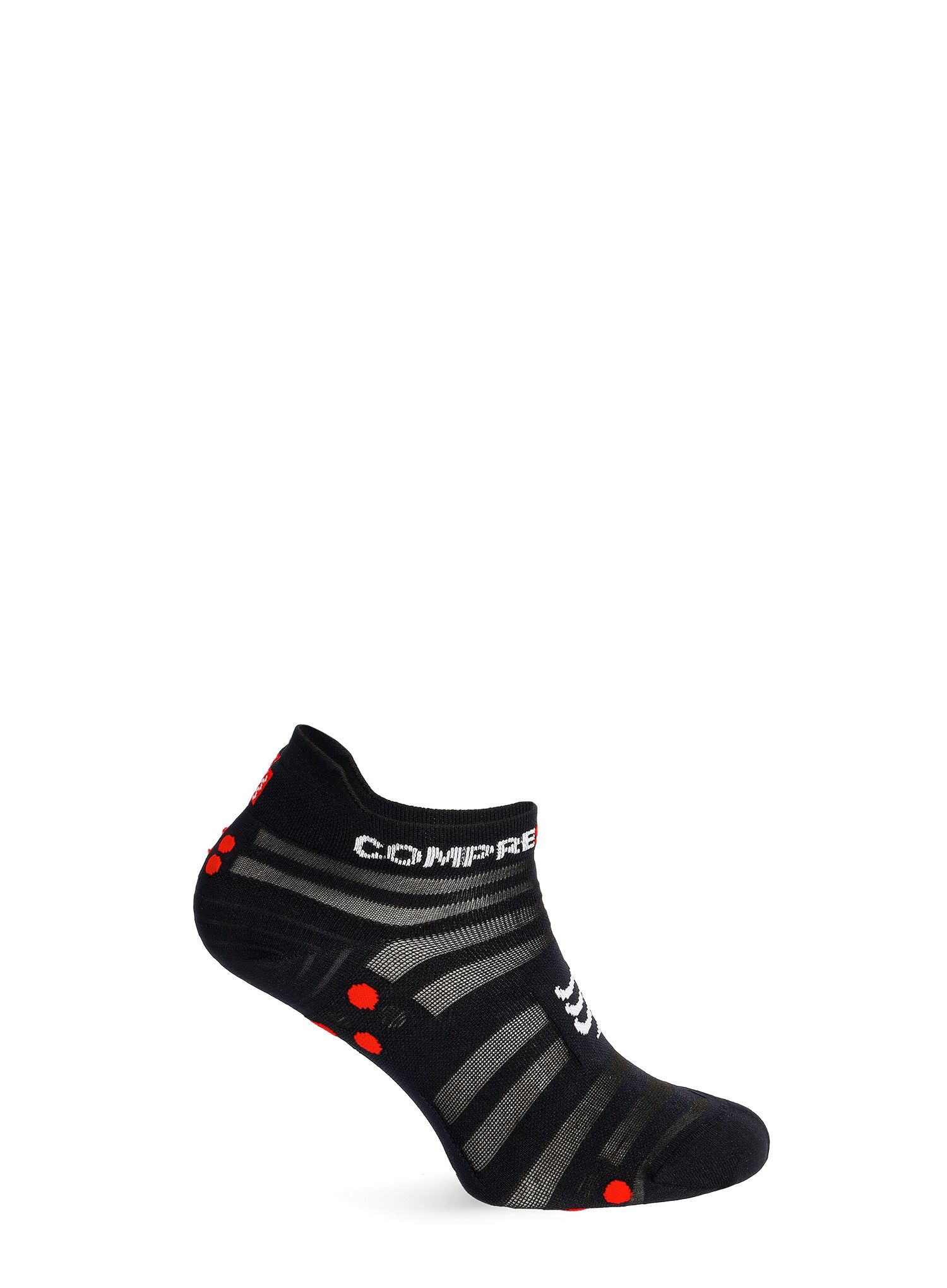 Nogavice Compressport Pro Racing Socks v4.0 Ultralight Run Low - black/red