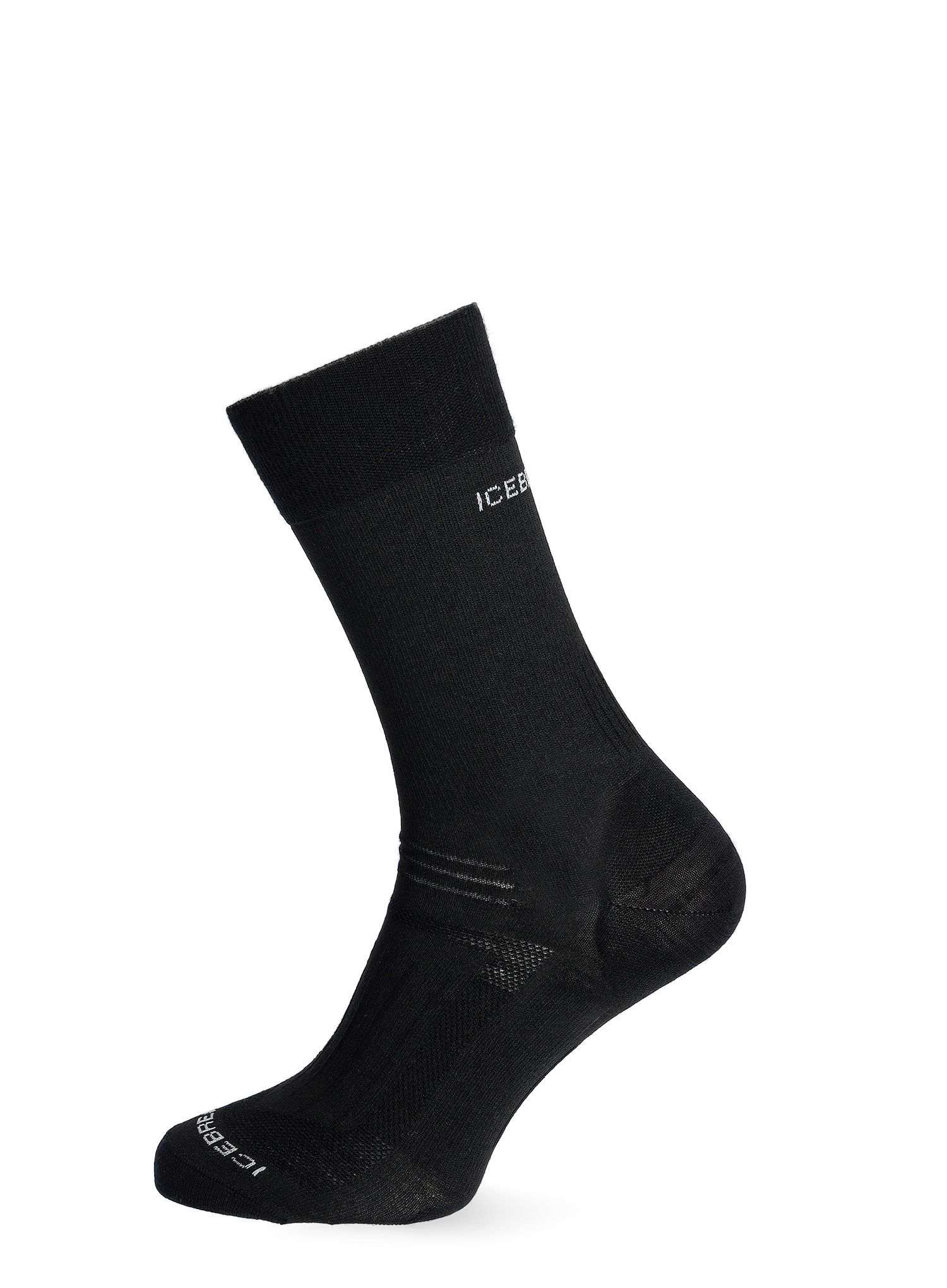 Ženske nogavice Icebreaker Hike Liner Crew - black/jet hthr