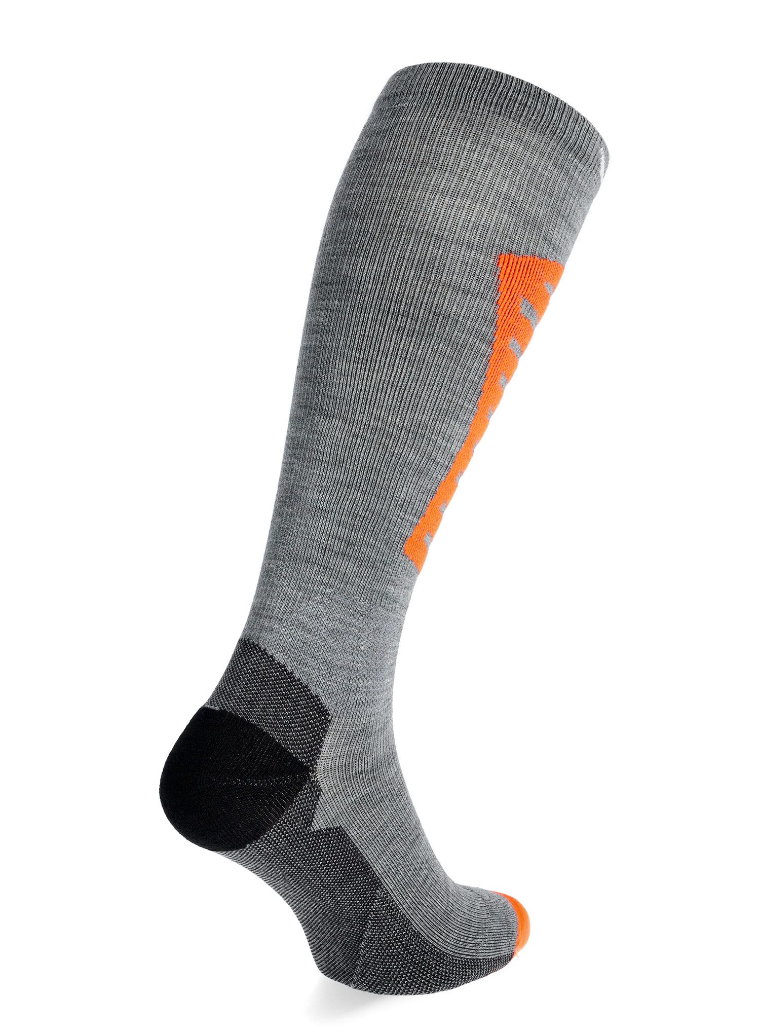 Nogavice za turno smučanje Salewa Sella Dryback AM Sock - grey melange/fluo orange