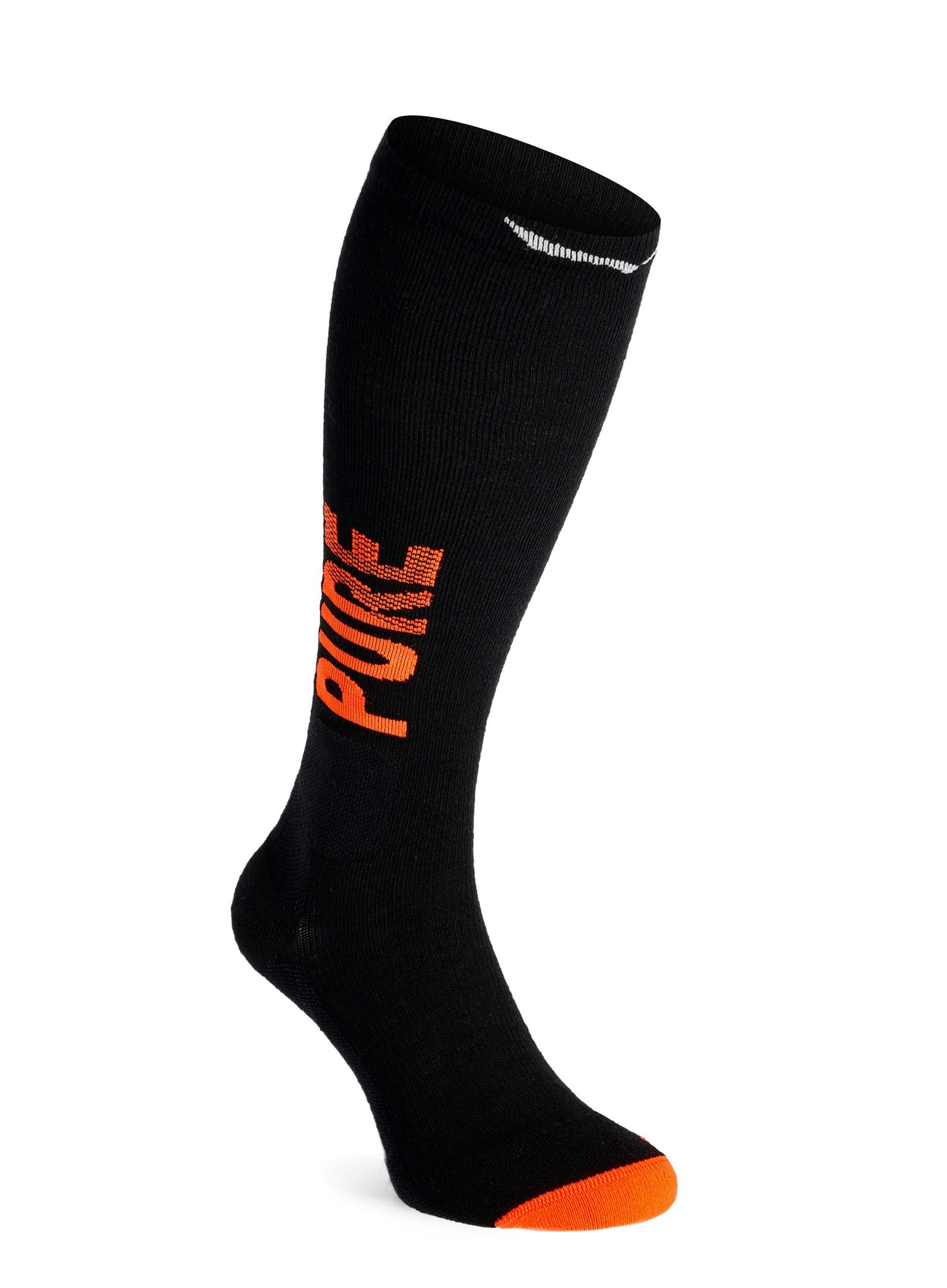 Nogavice za turno smučanje Salewa Sella Pure MTN AM Sock - black out/fluo orange