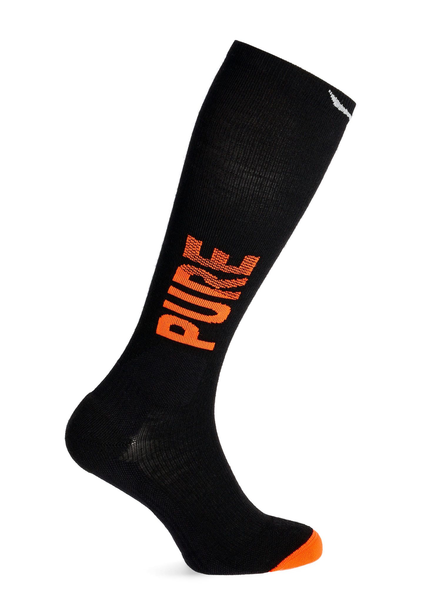 Nogavice za turno smučanje Salewa Sella Pure MTN AM Sock - black out/fluo orange