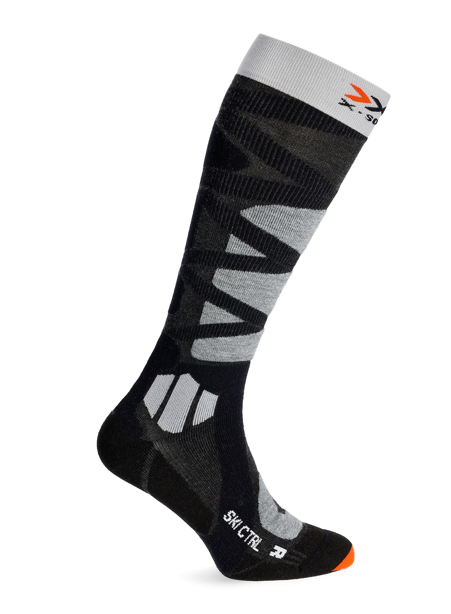 Smučarske nogavice X-Socks Ski Control 4.0 - anthracite melange/stone grey