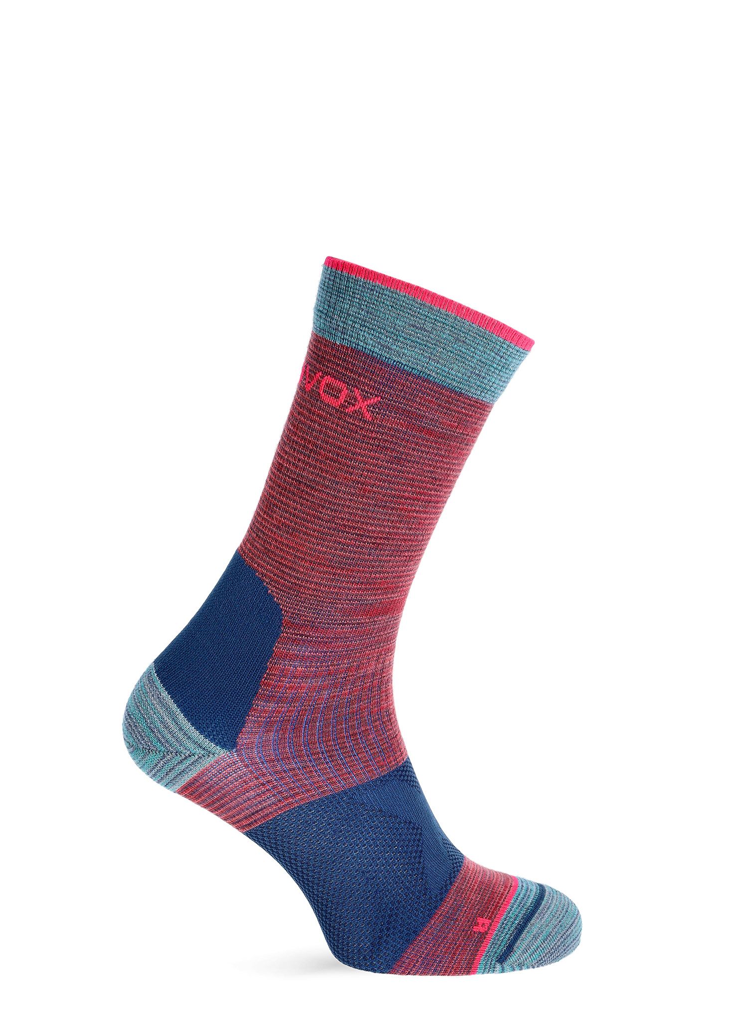 Ženske pohodne nogavice Ortovox Alpinist Mid Socks - hot coral