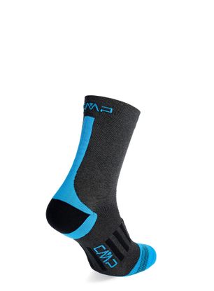 Pohodniške nogavice CMP Trekking Sock Low Microlon - antracite/danube