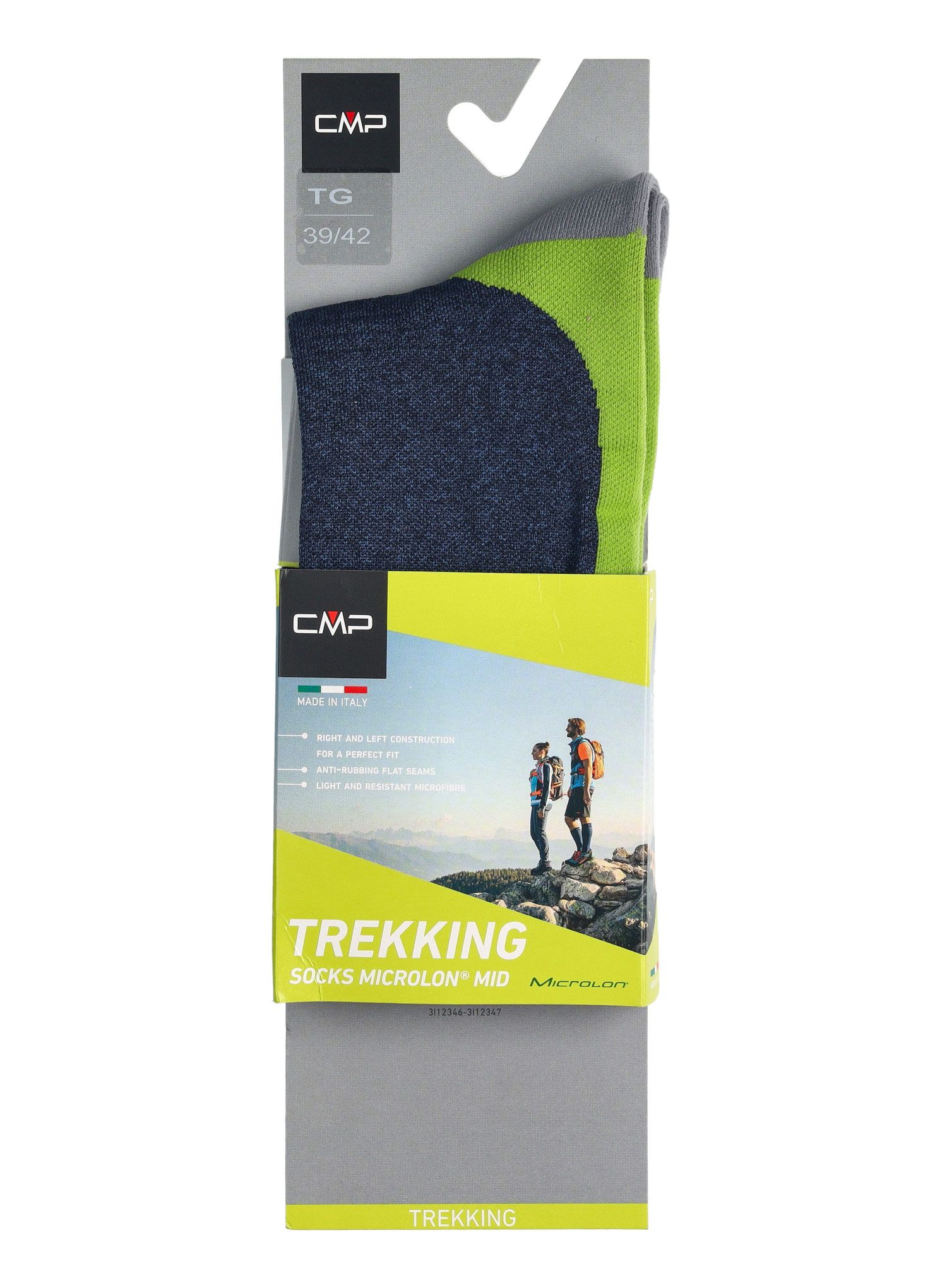 Pohodniške nogavice CMP Trekking Sock Low Microlon - b.blue/acido